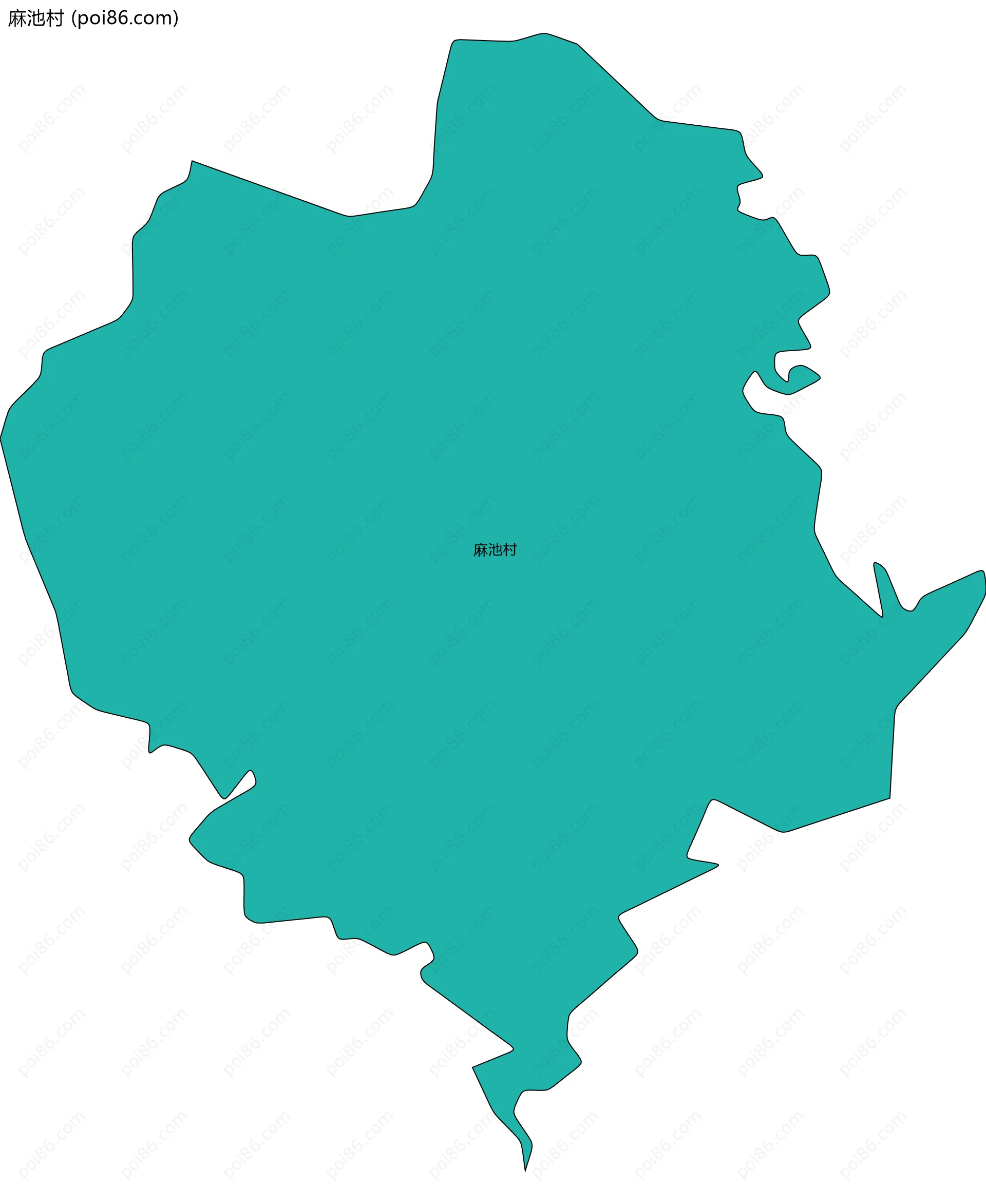 麻池村边界地图