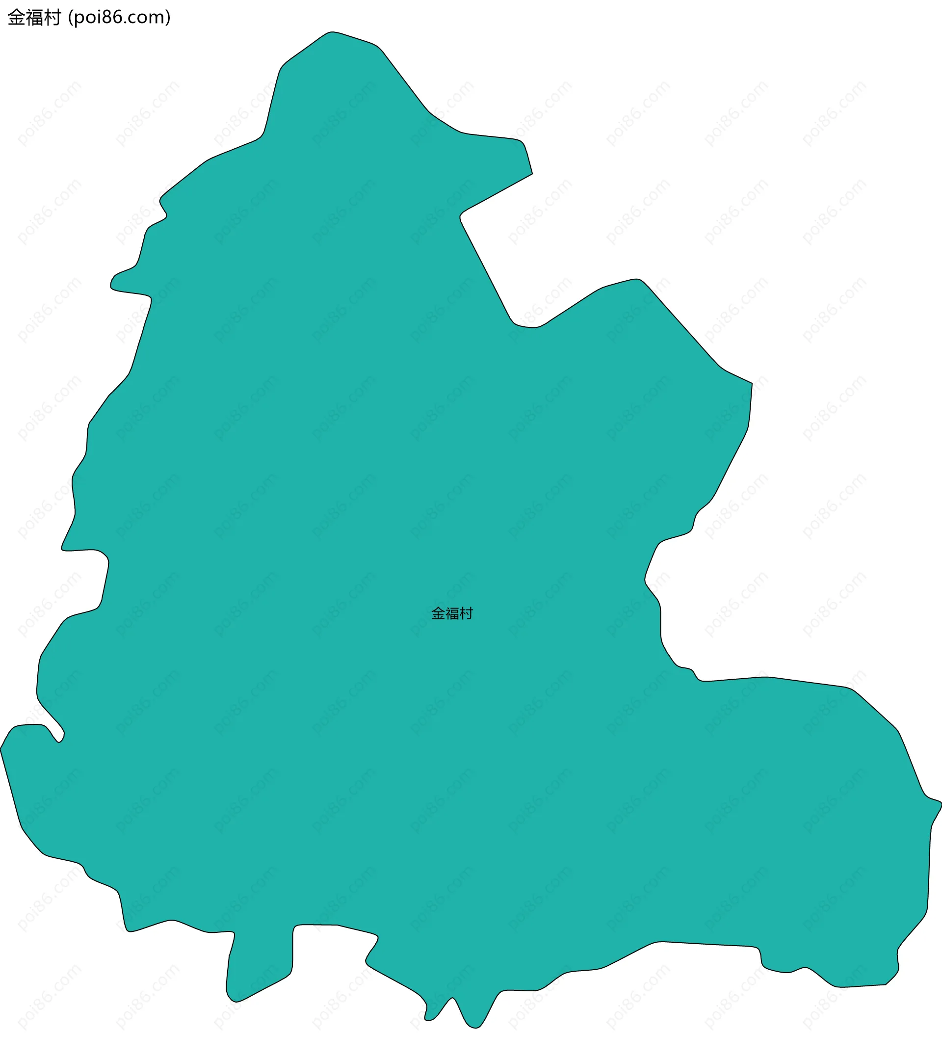 金福村边界地图