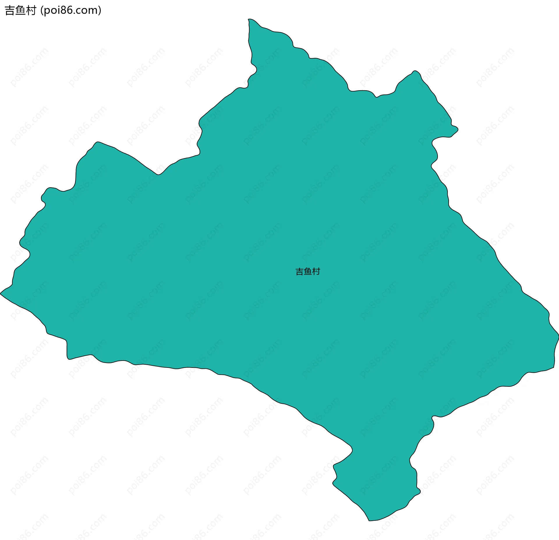 吉鱼村边界地图