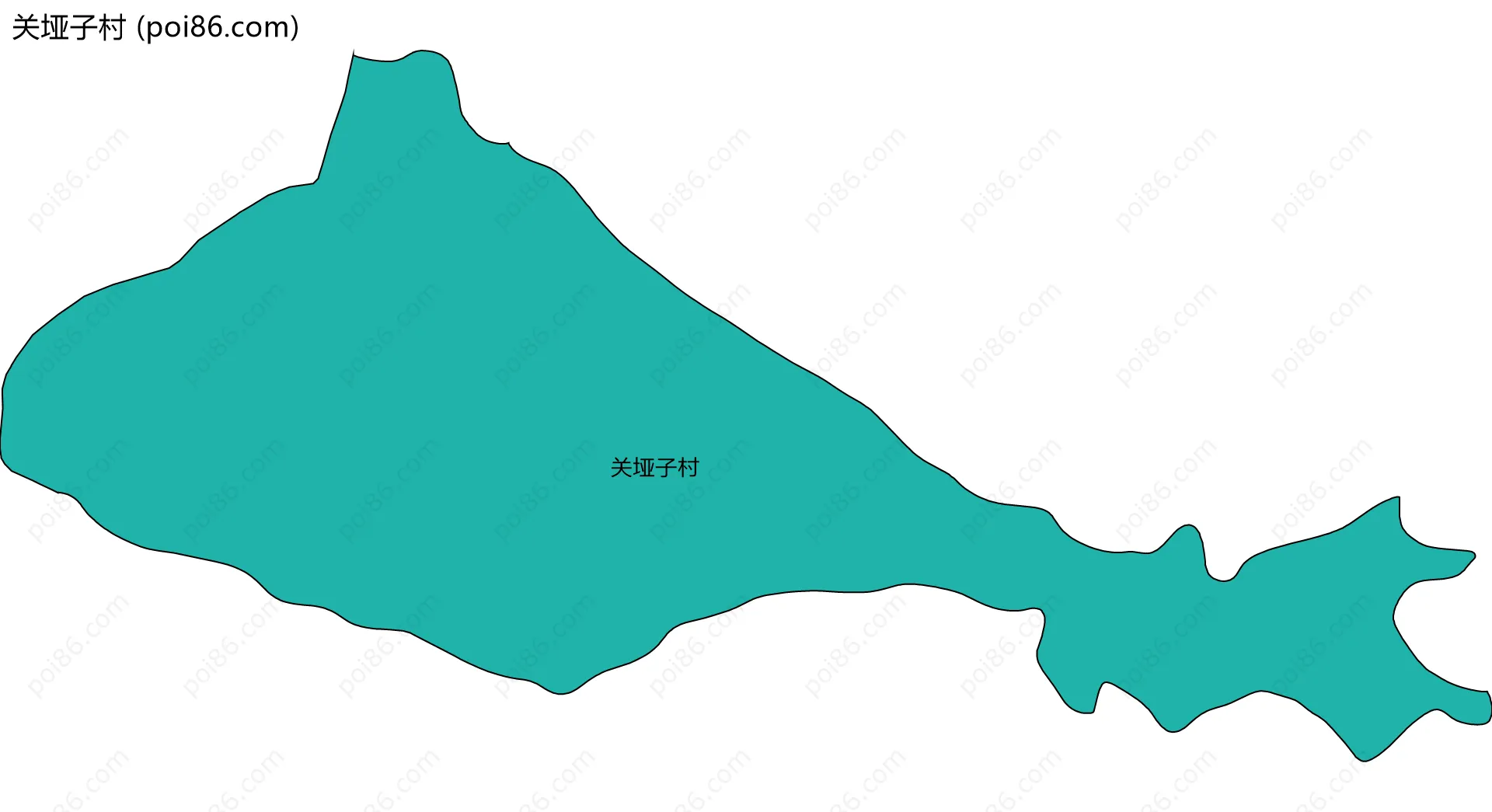 关垭子村边界地图