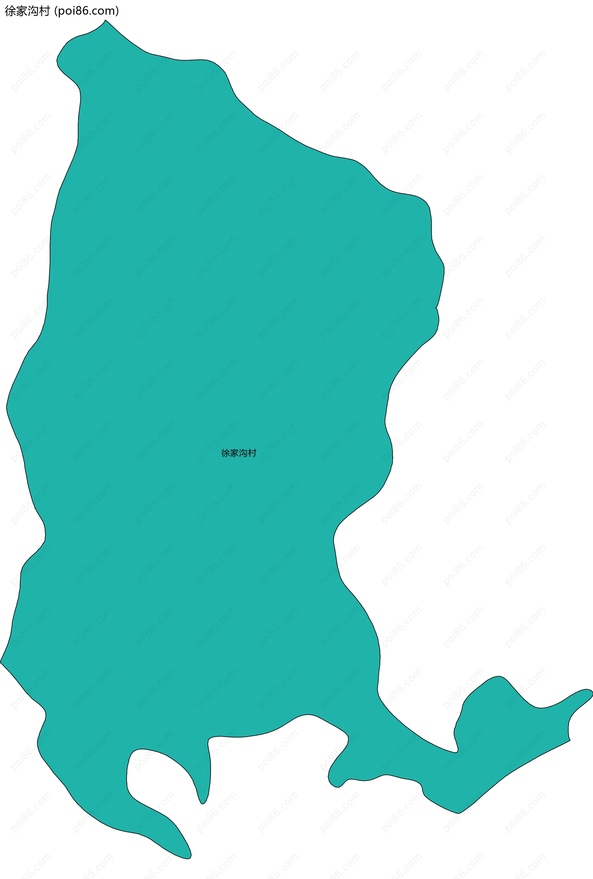 徐家沟村边界地图