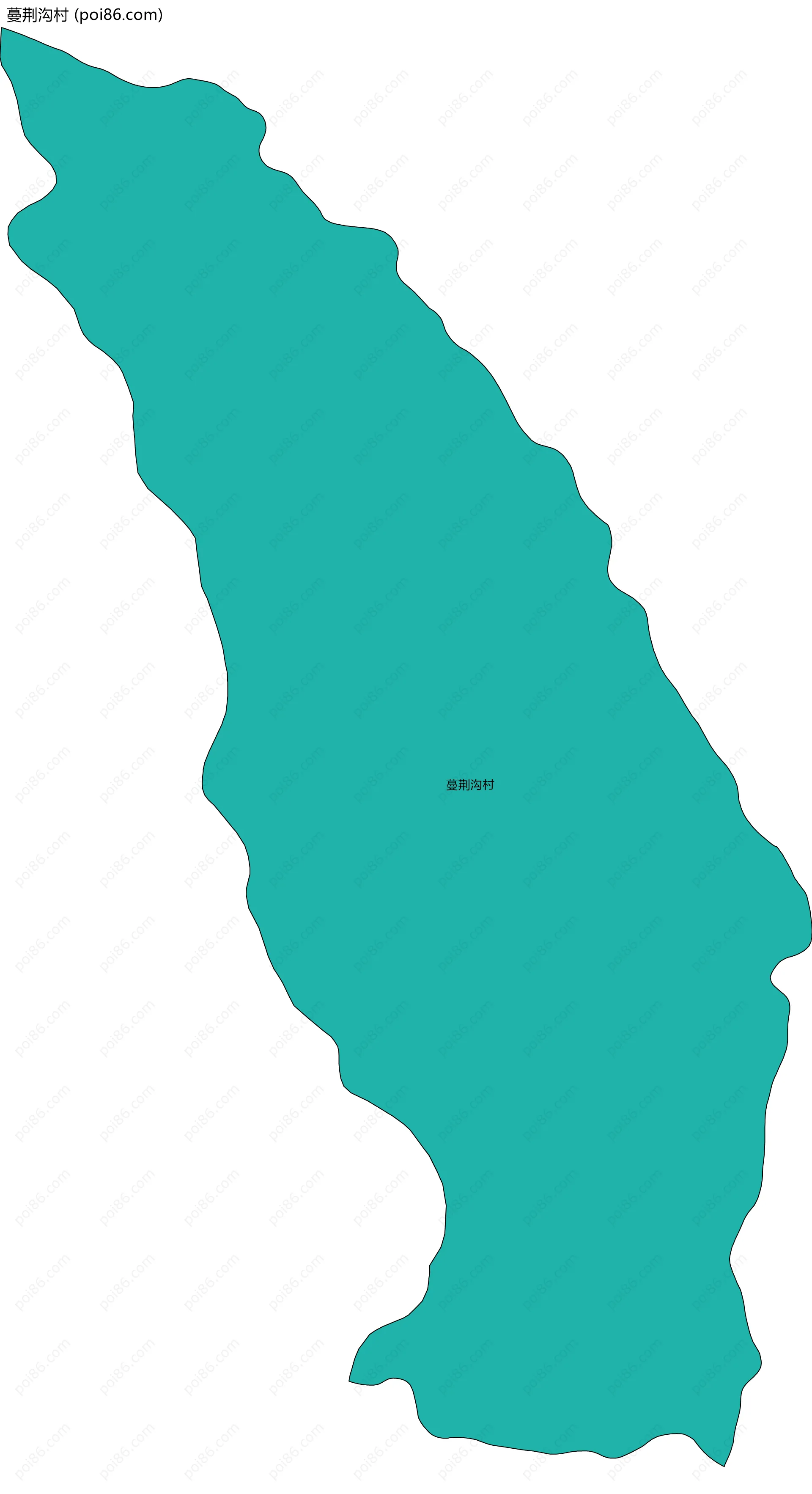 蔓荆沟村边界地图