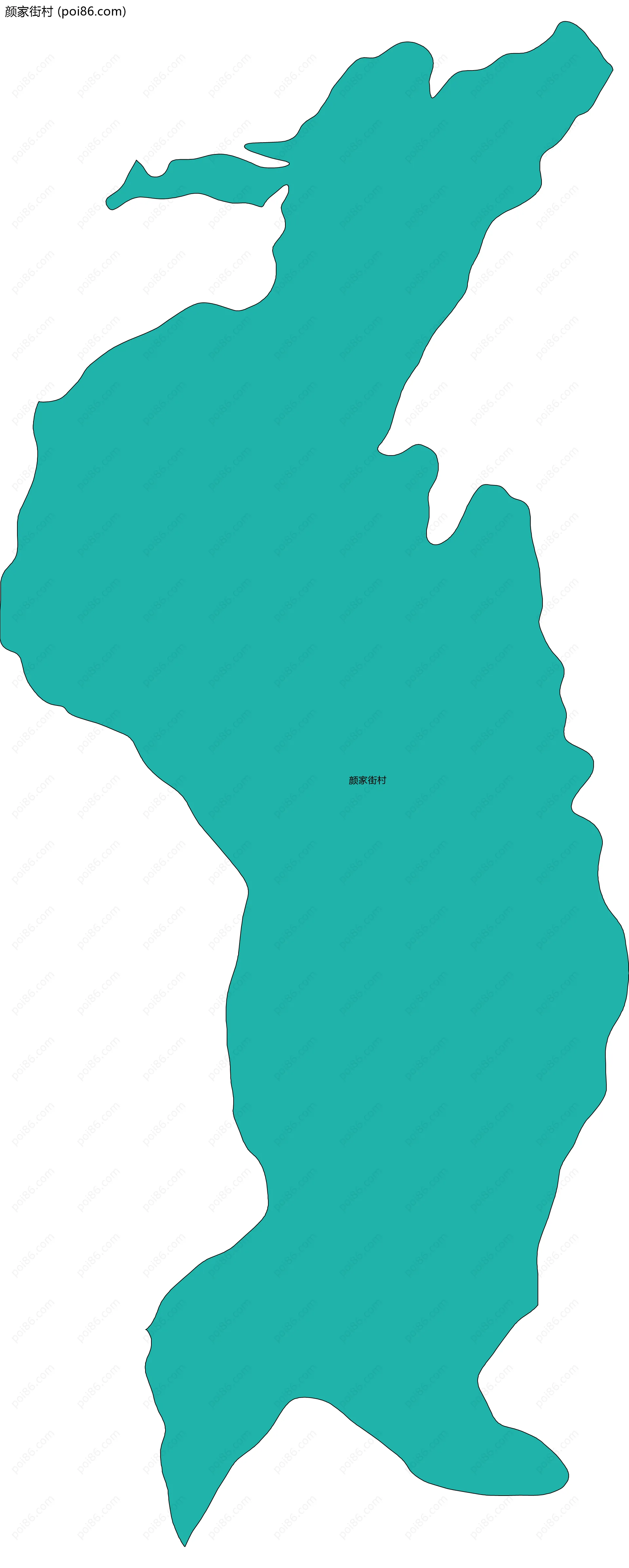 颜家街村边界地图