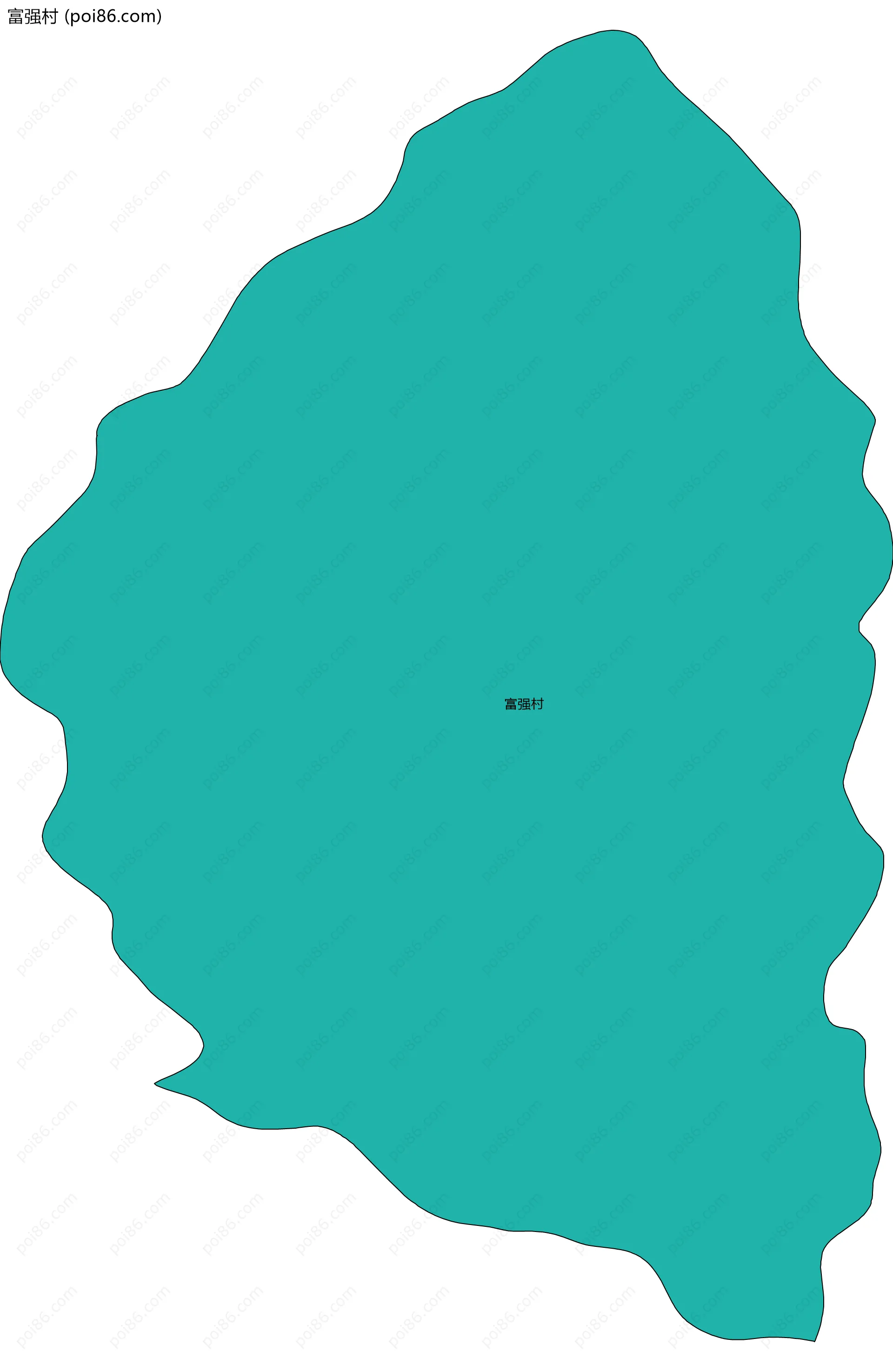 富强村边界地图