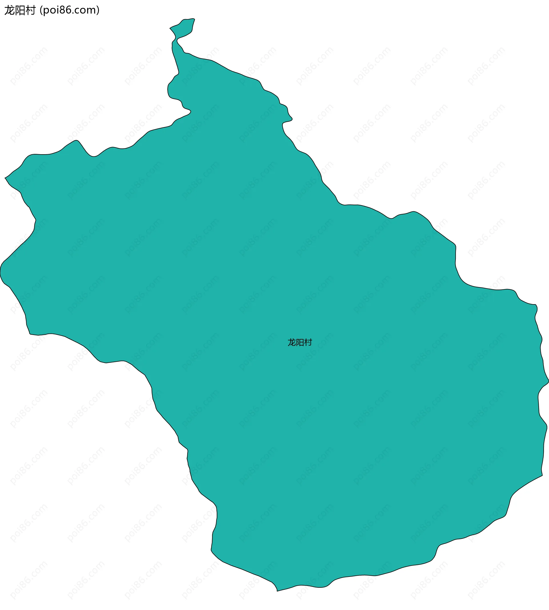 龙阳村边界地图