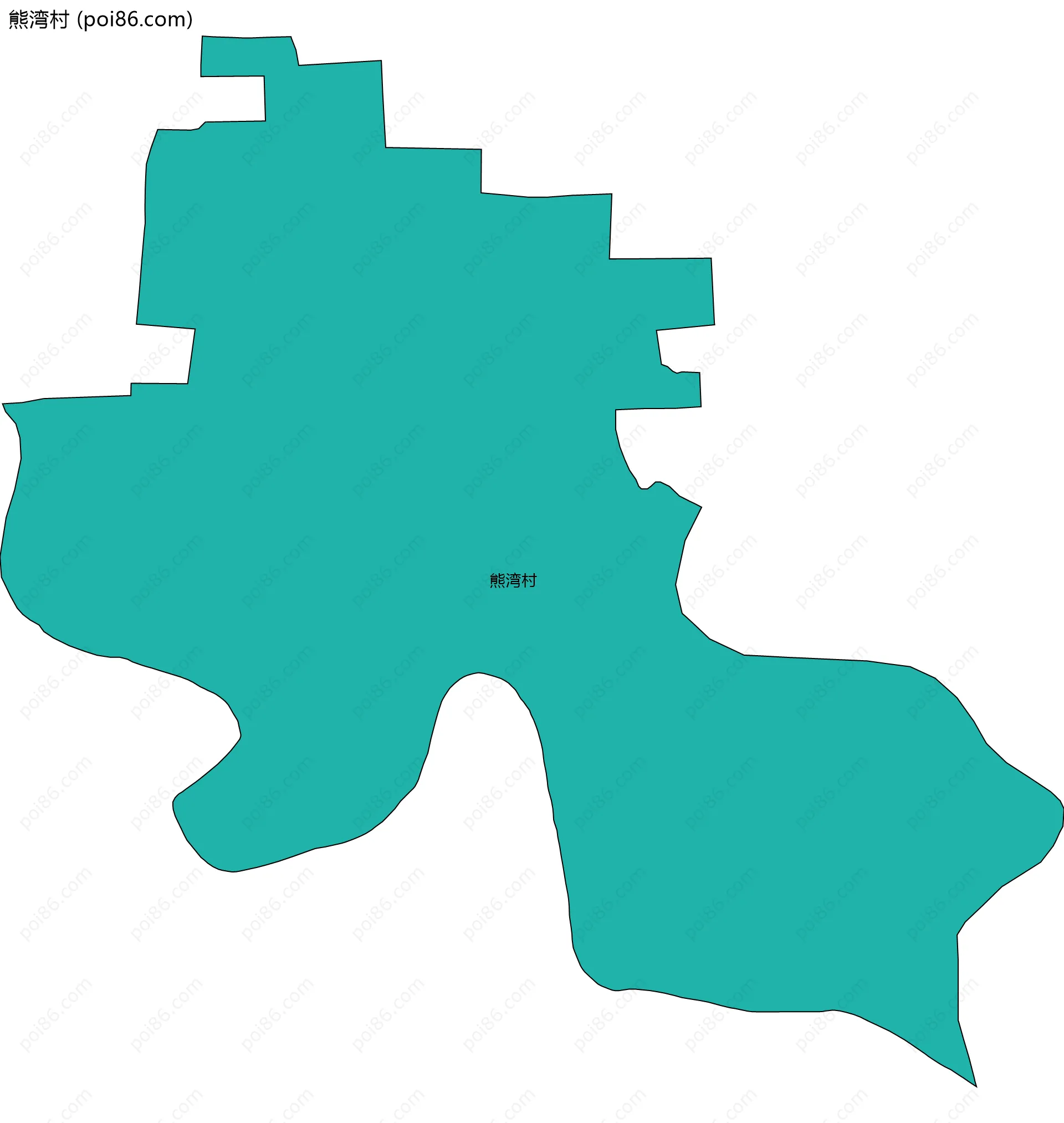 熊湾村边界地图