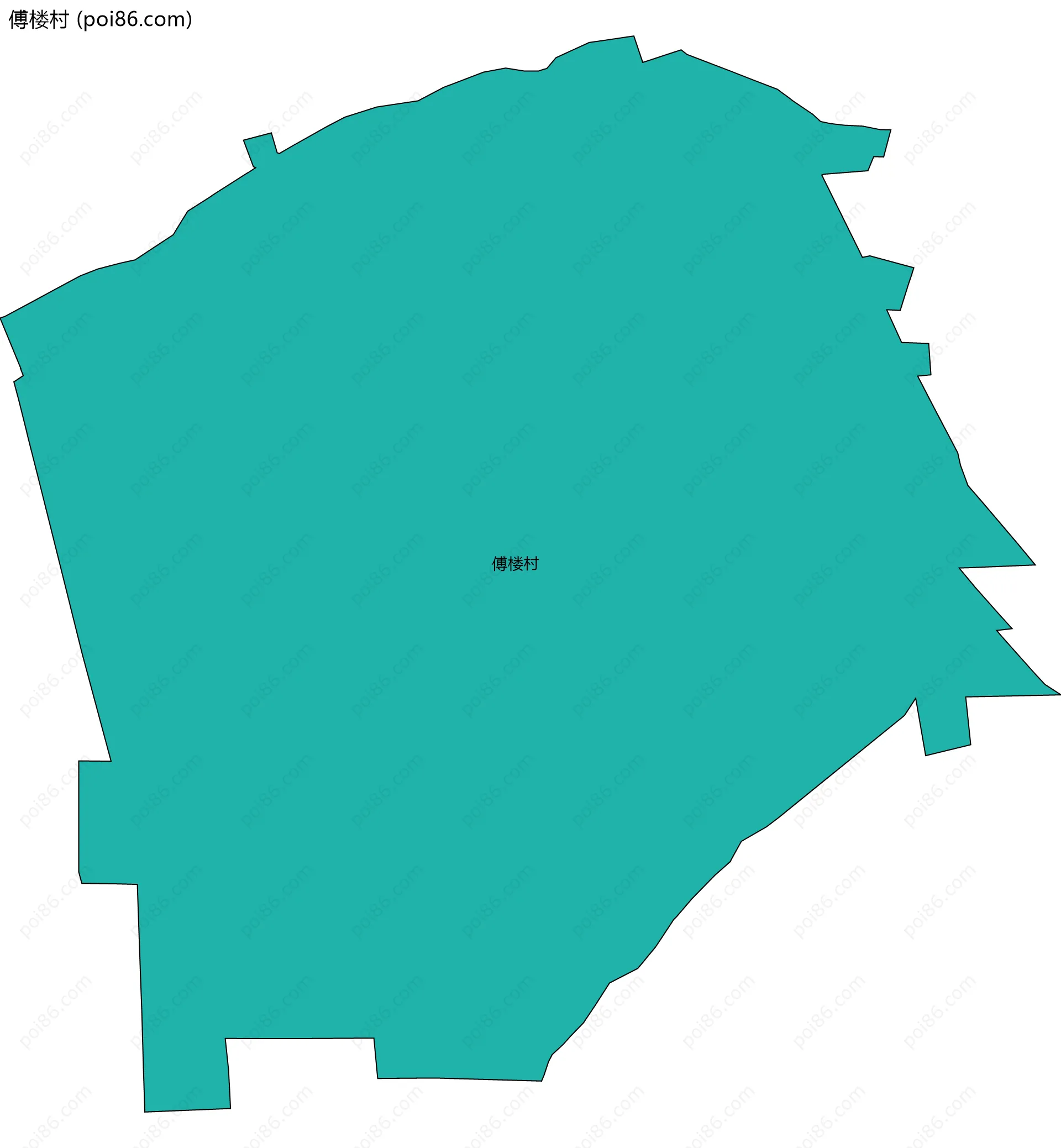 傅楼村边界地图