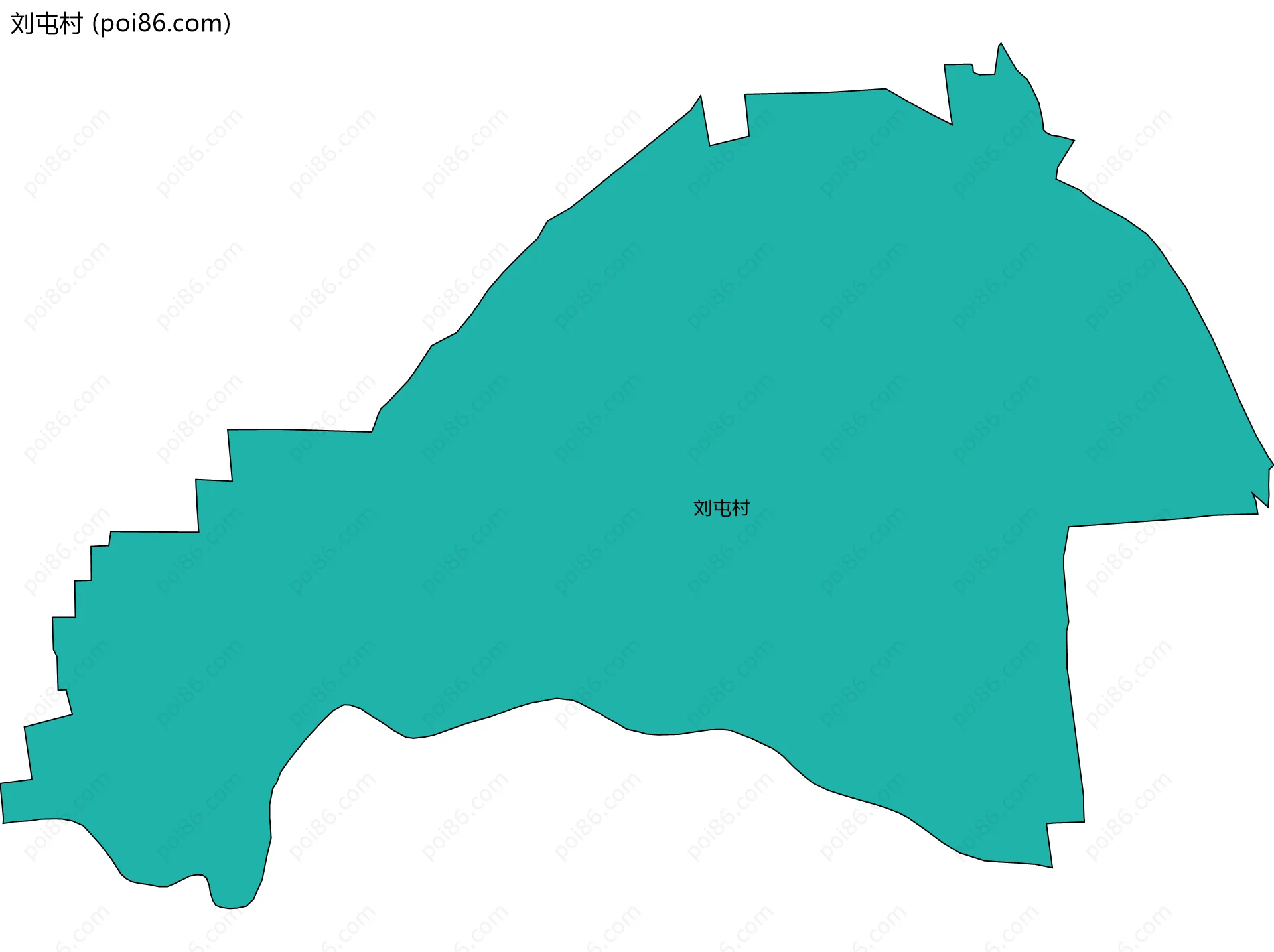 刘屯村边界地图