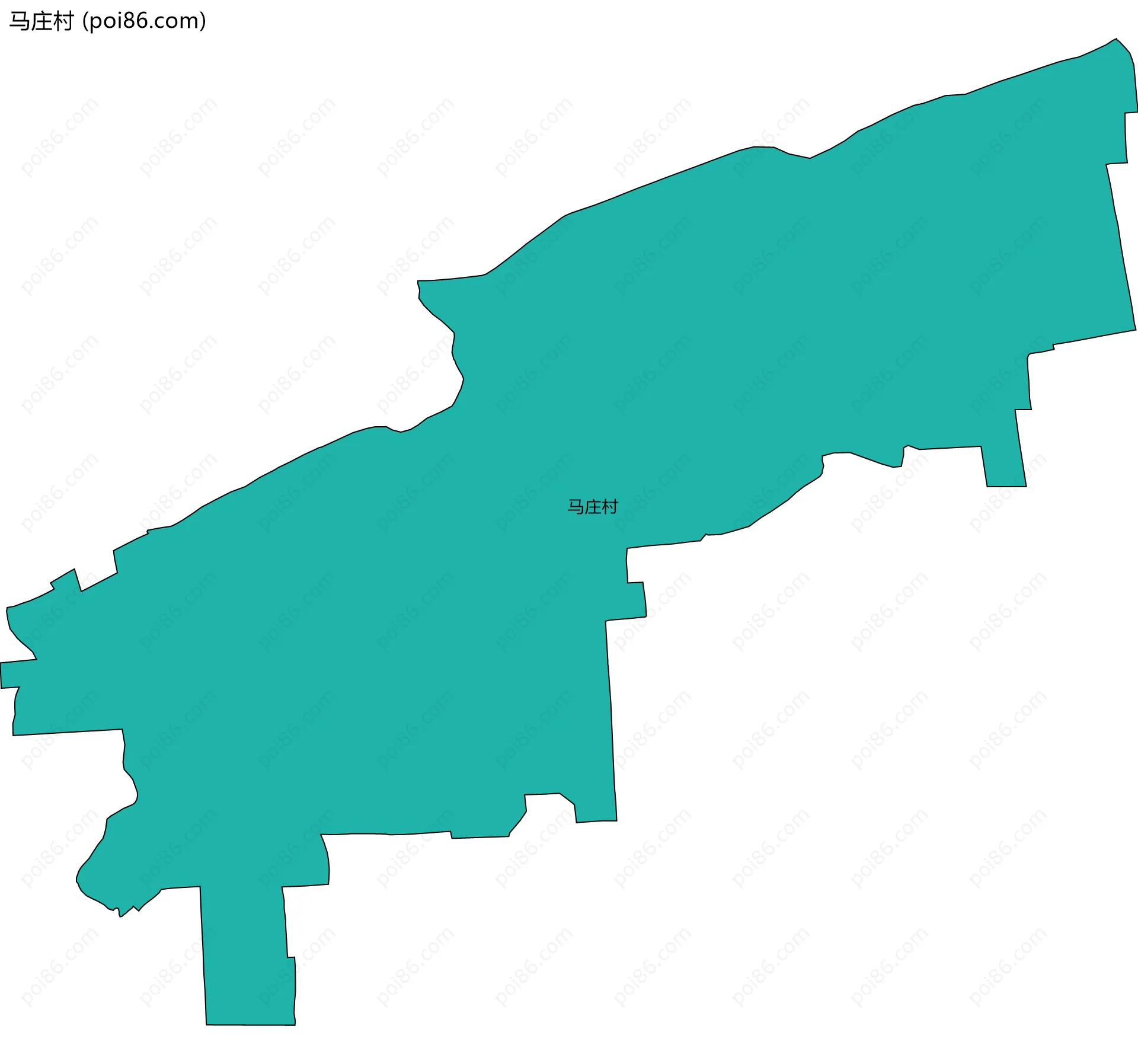 马庄村边界地图