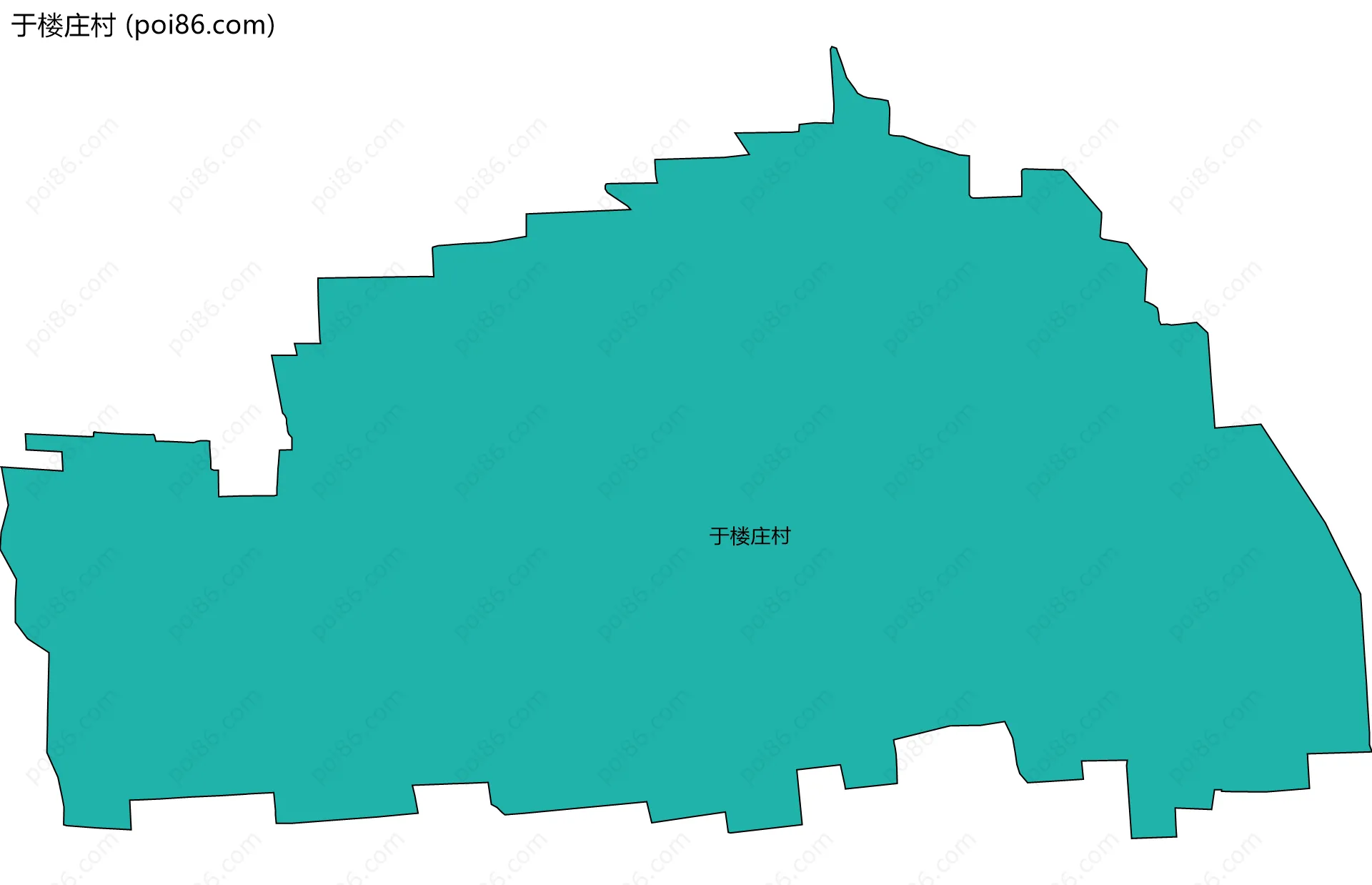 于楼庄村边界地图