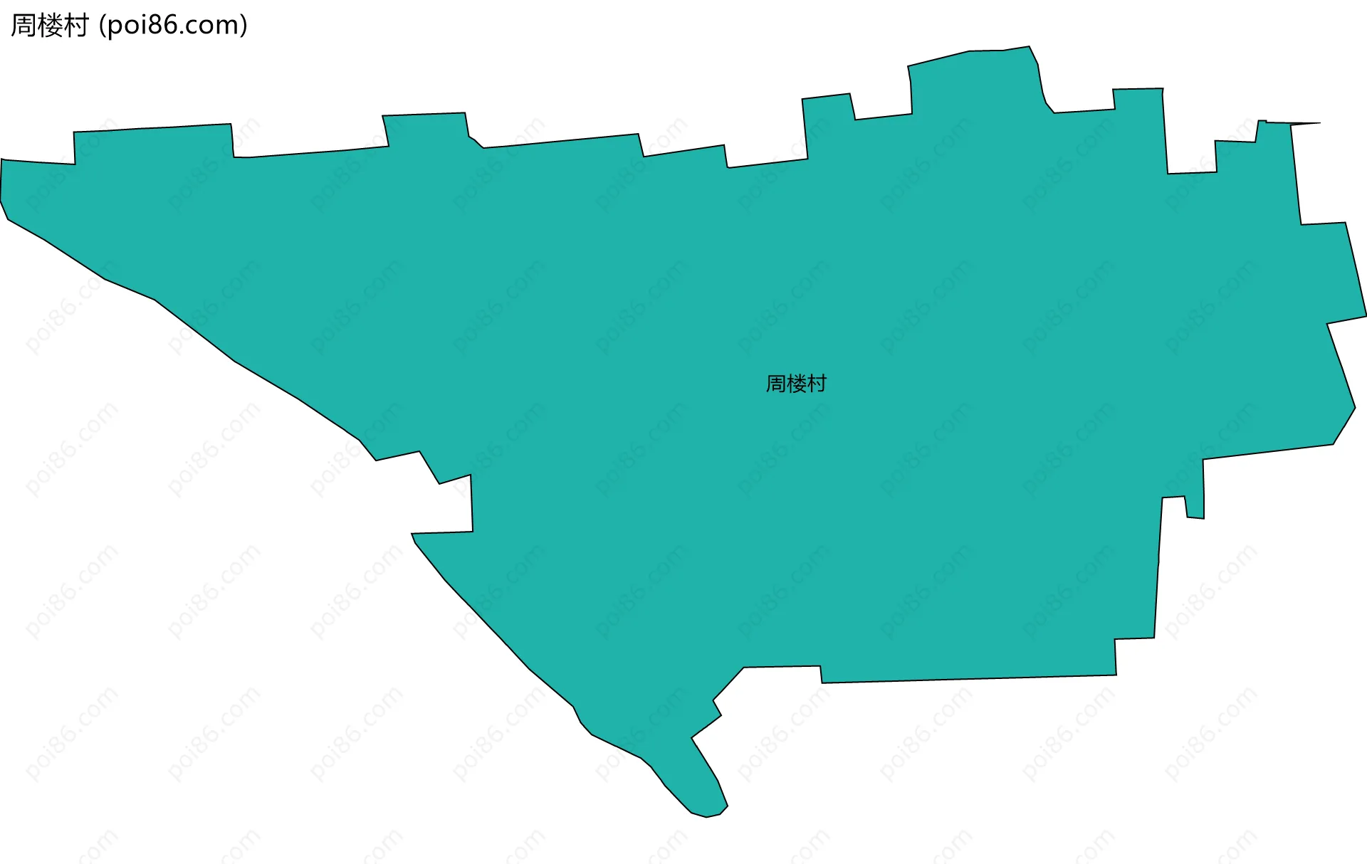 周楼村边界地图