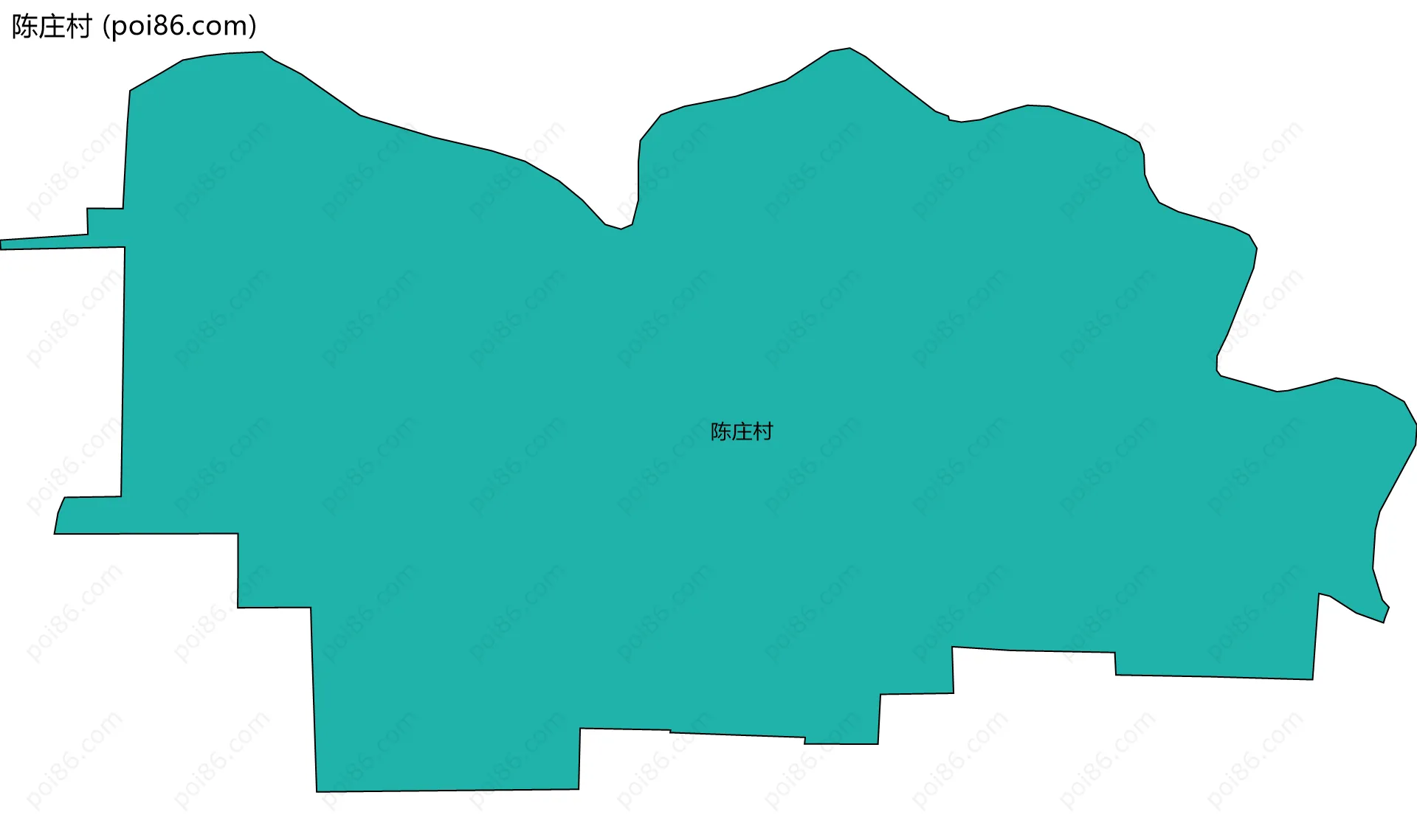 陈庄村边界地图