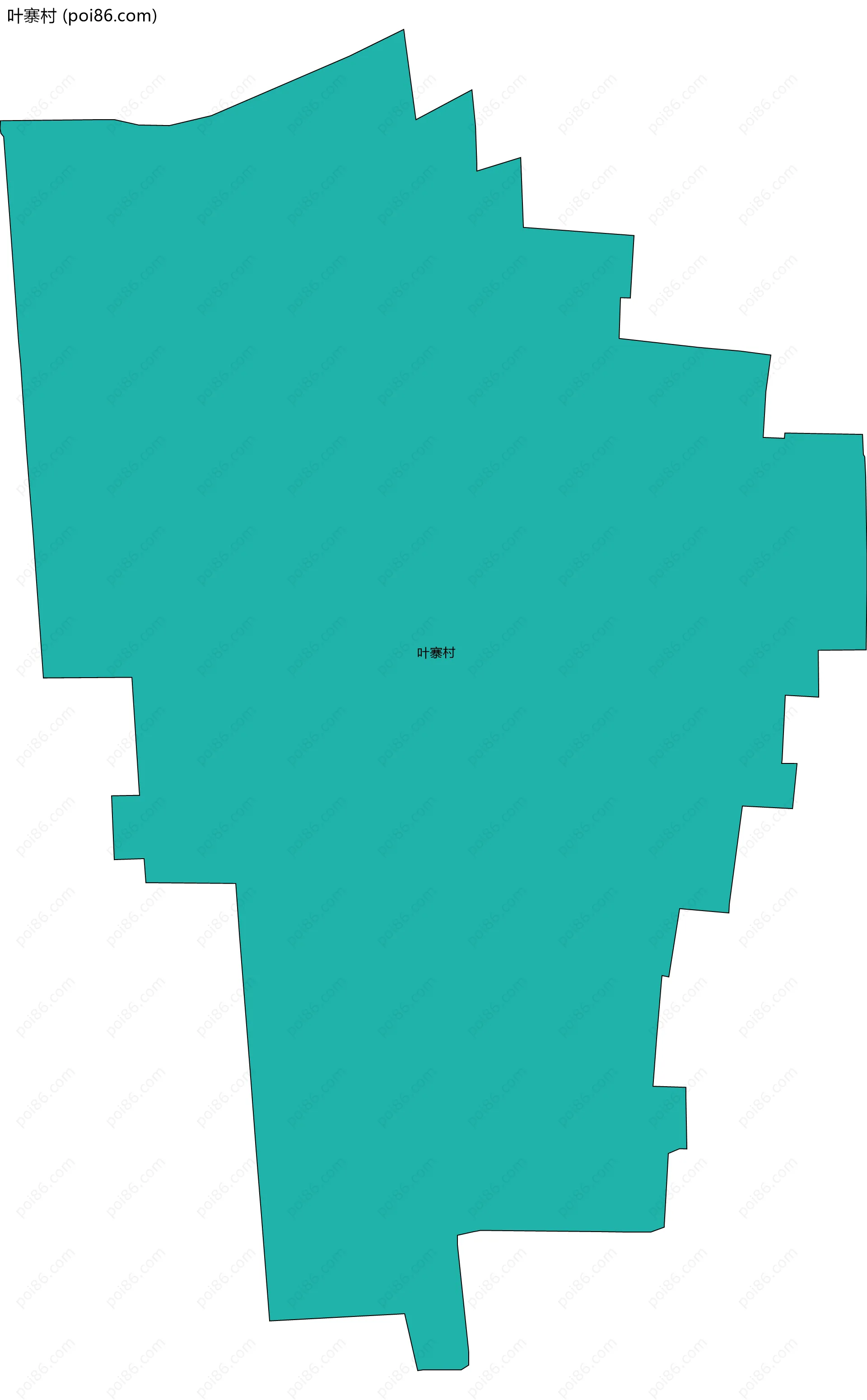 叶寨村边界地图