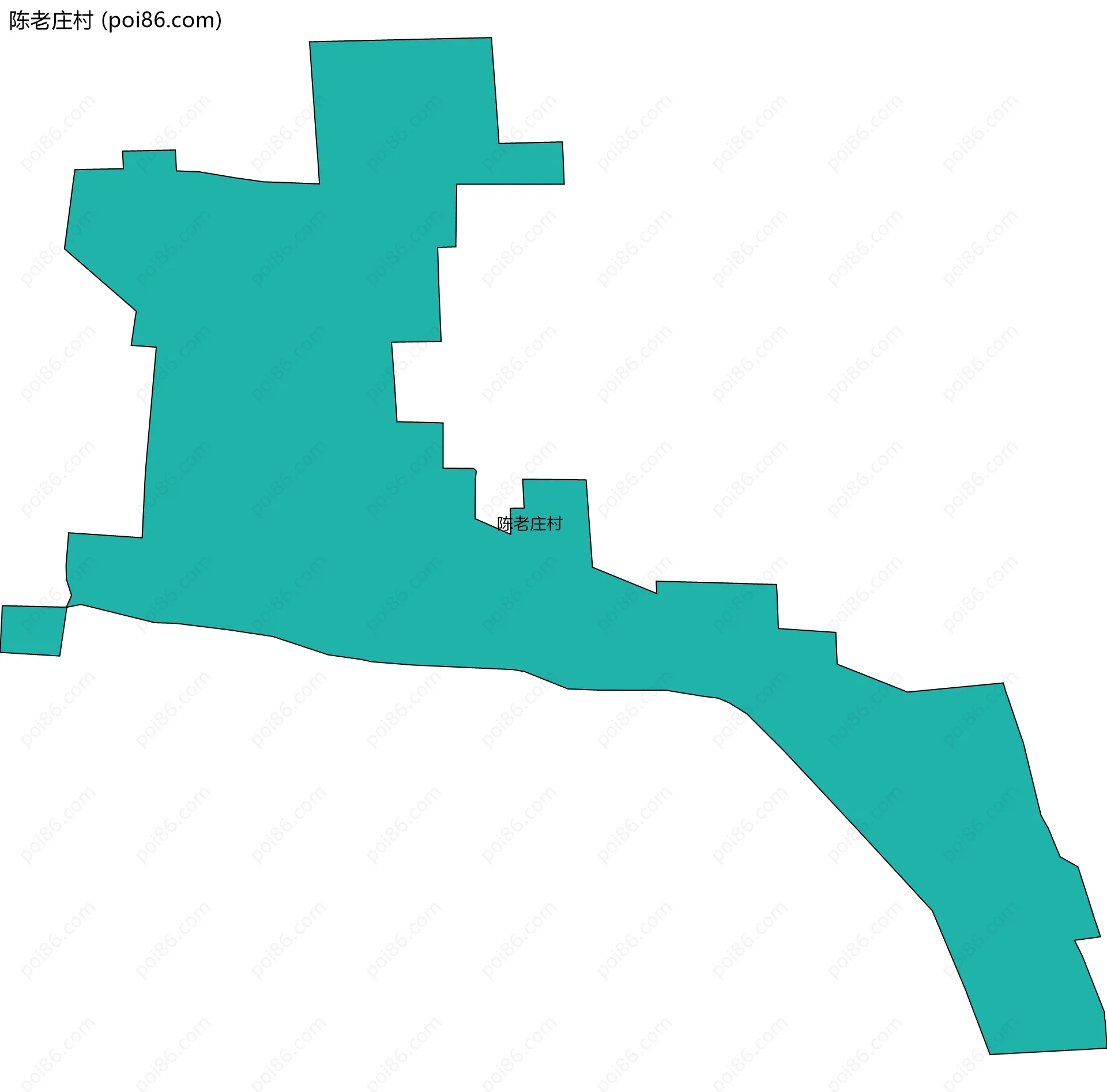 陈老庄村边界地图