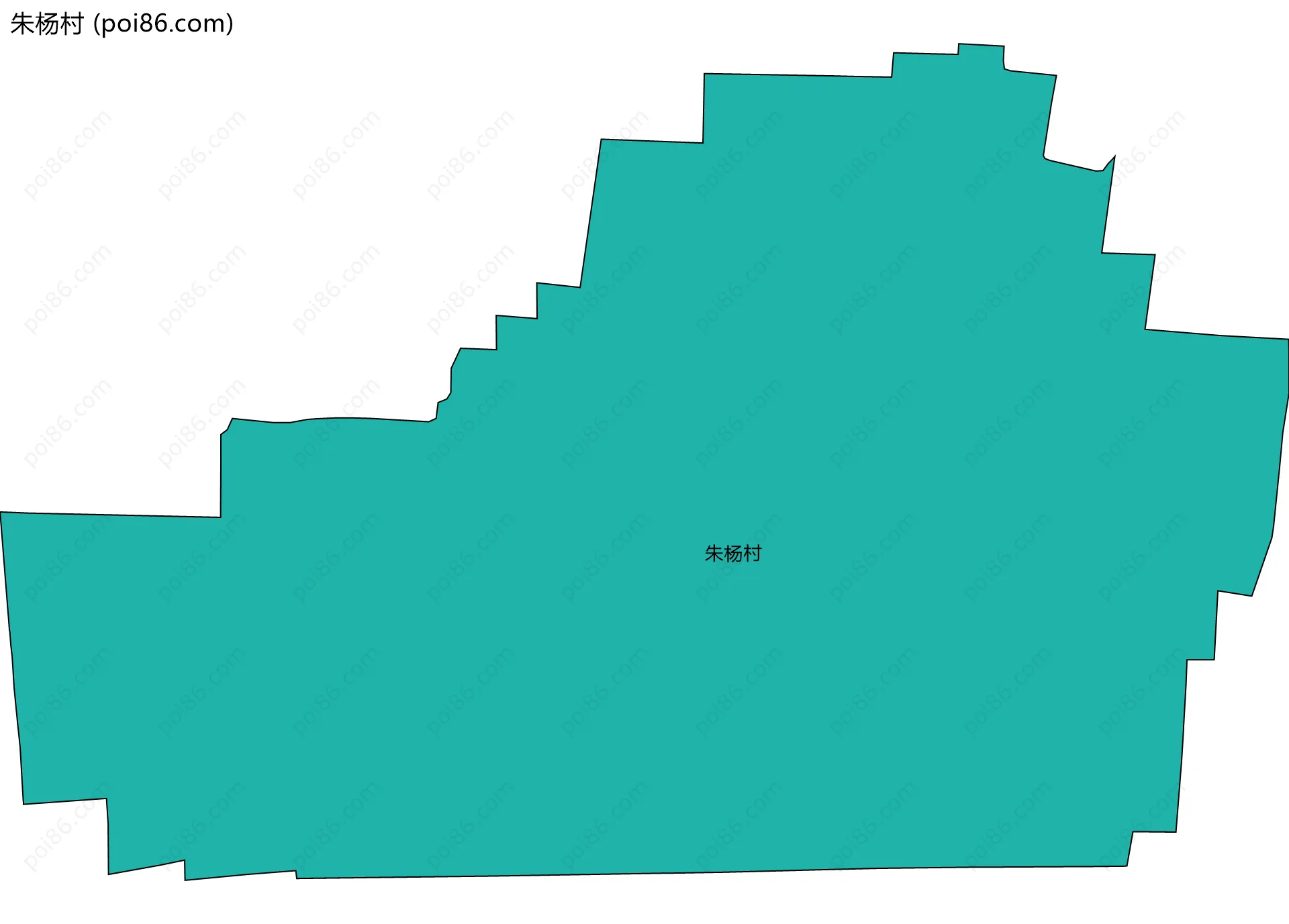 朱杨村边界地图