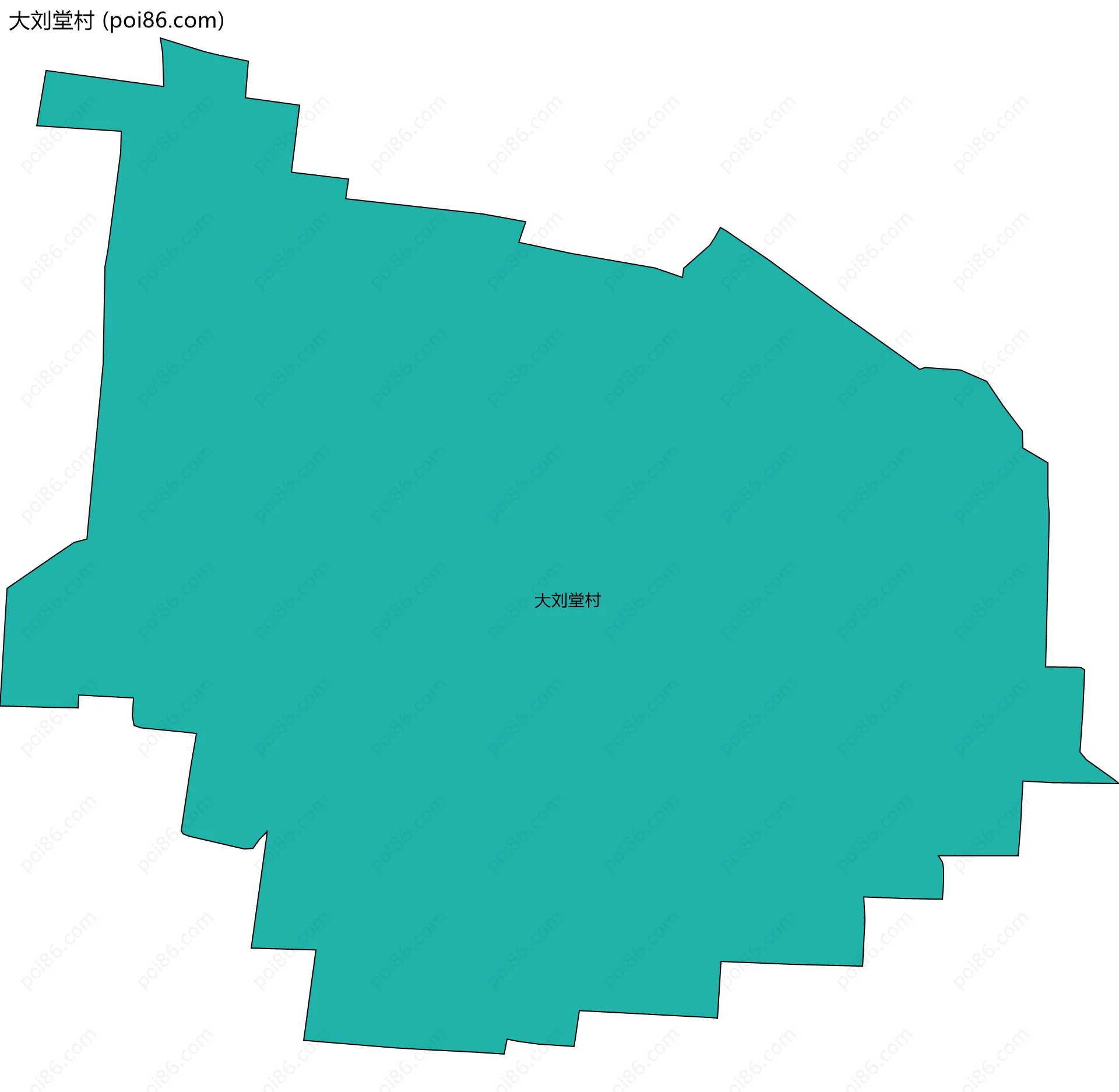 大刘堂村边界地图