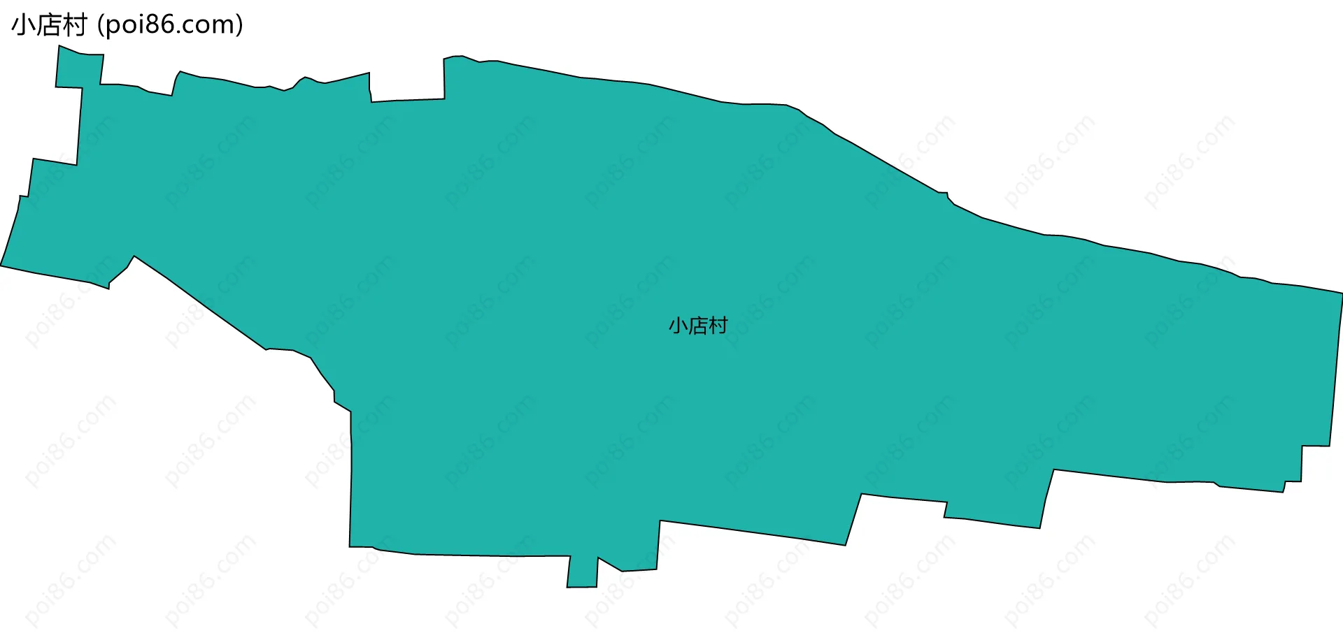 小店村边界地图