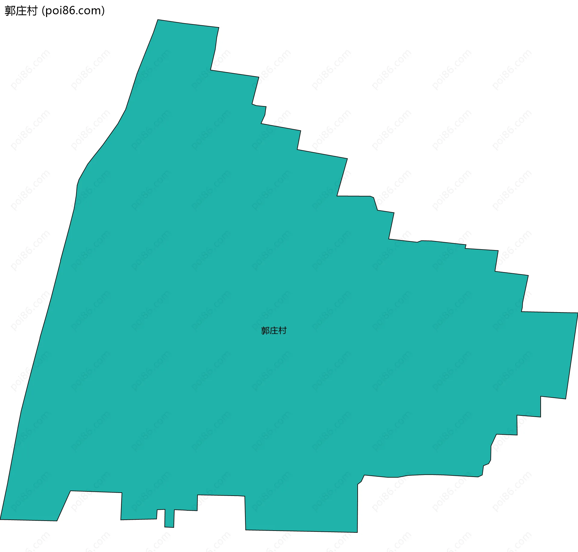 郭庄村边界地图