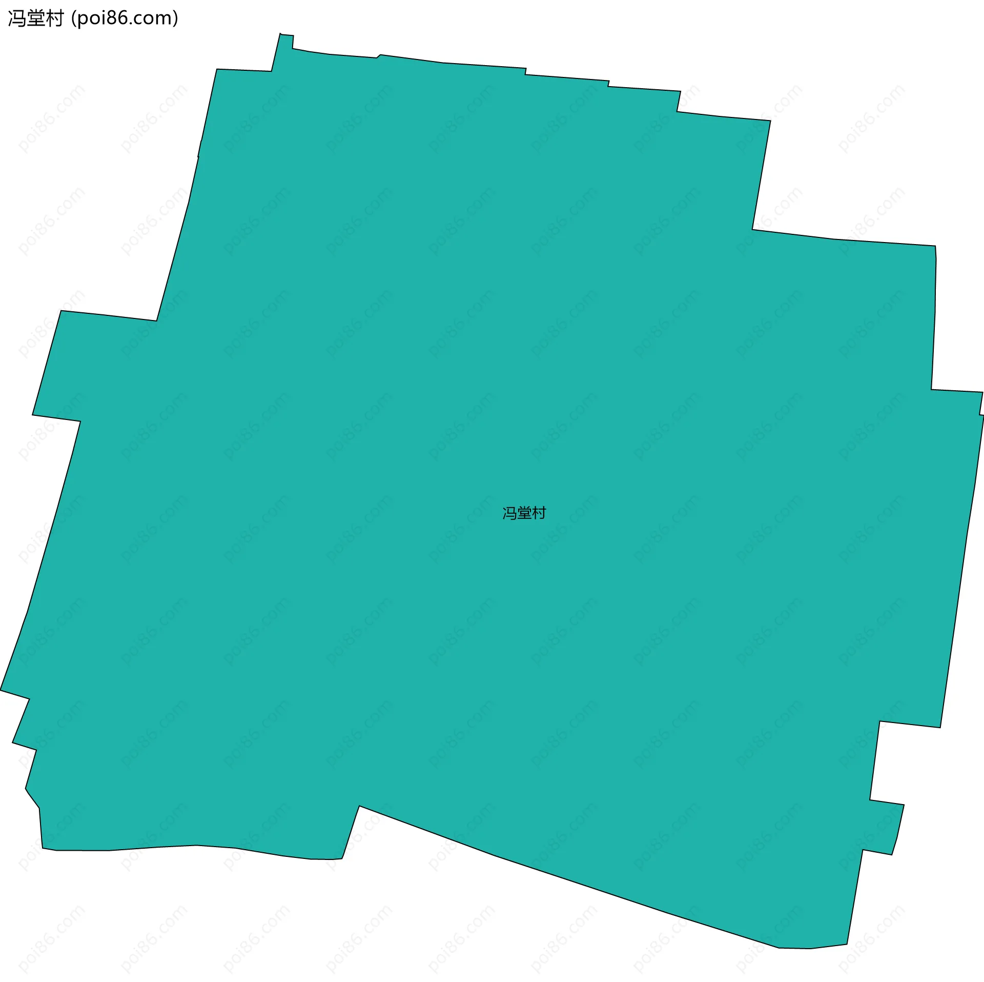 冯堂村边界地图