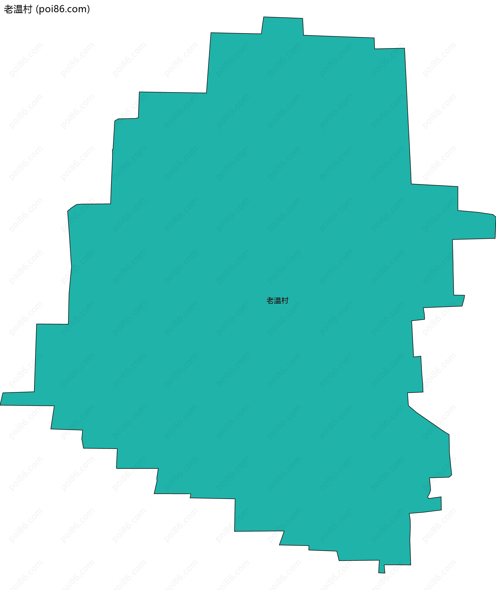 老温村边界地图