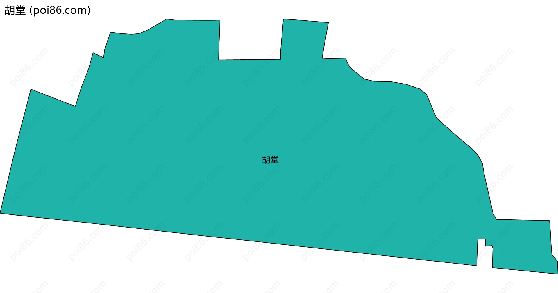 胡堂边界地图