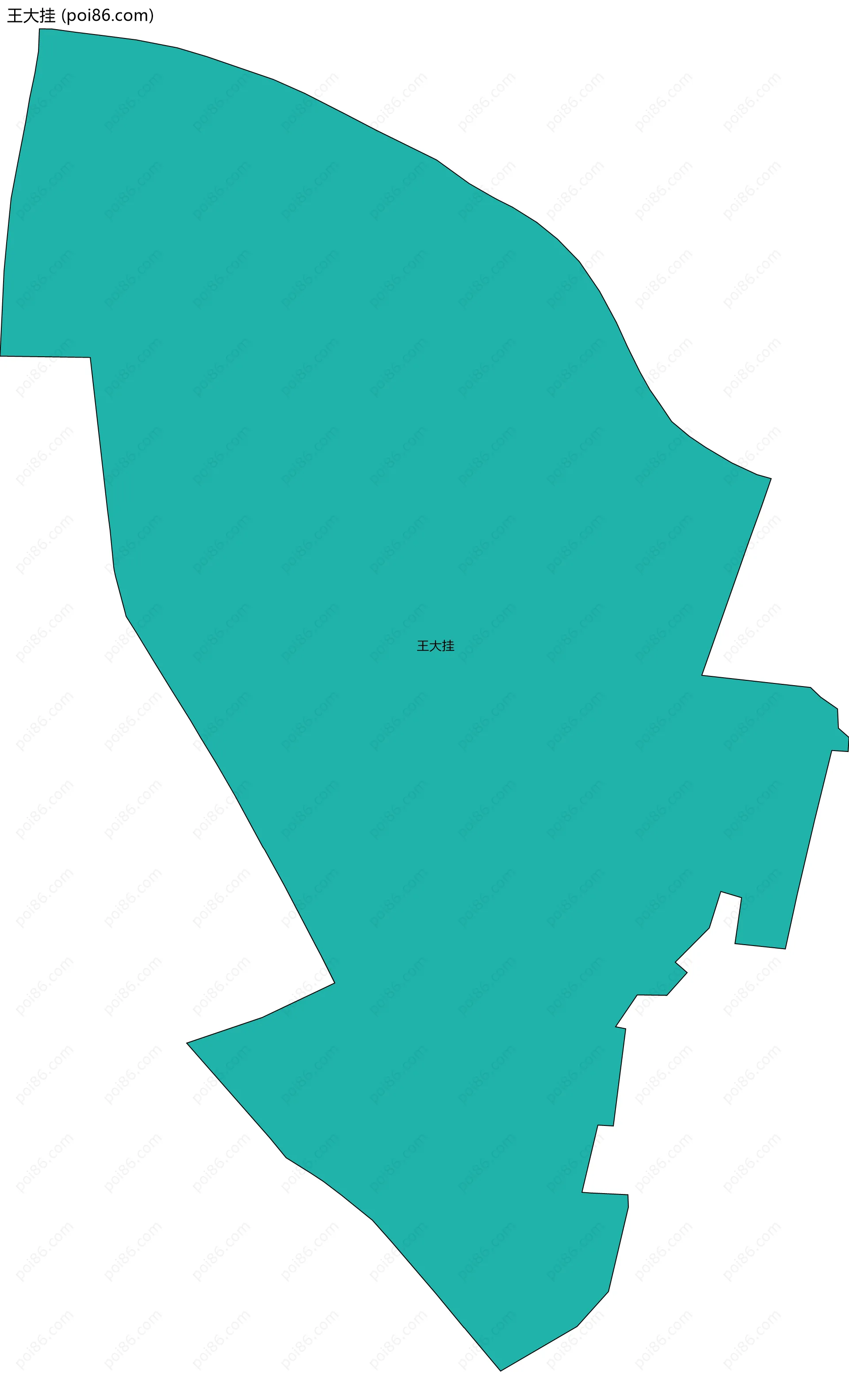 王大挂边界地图