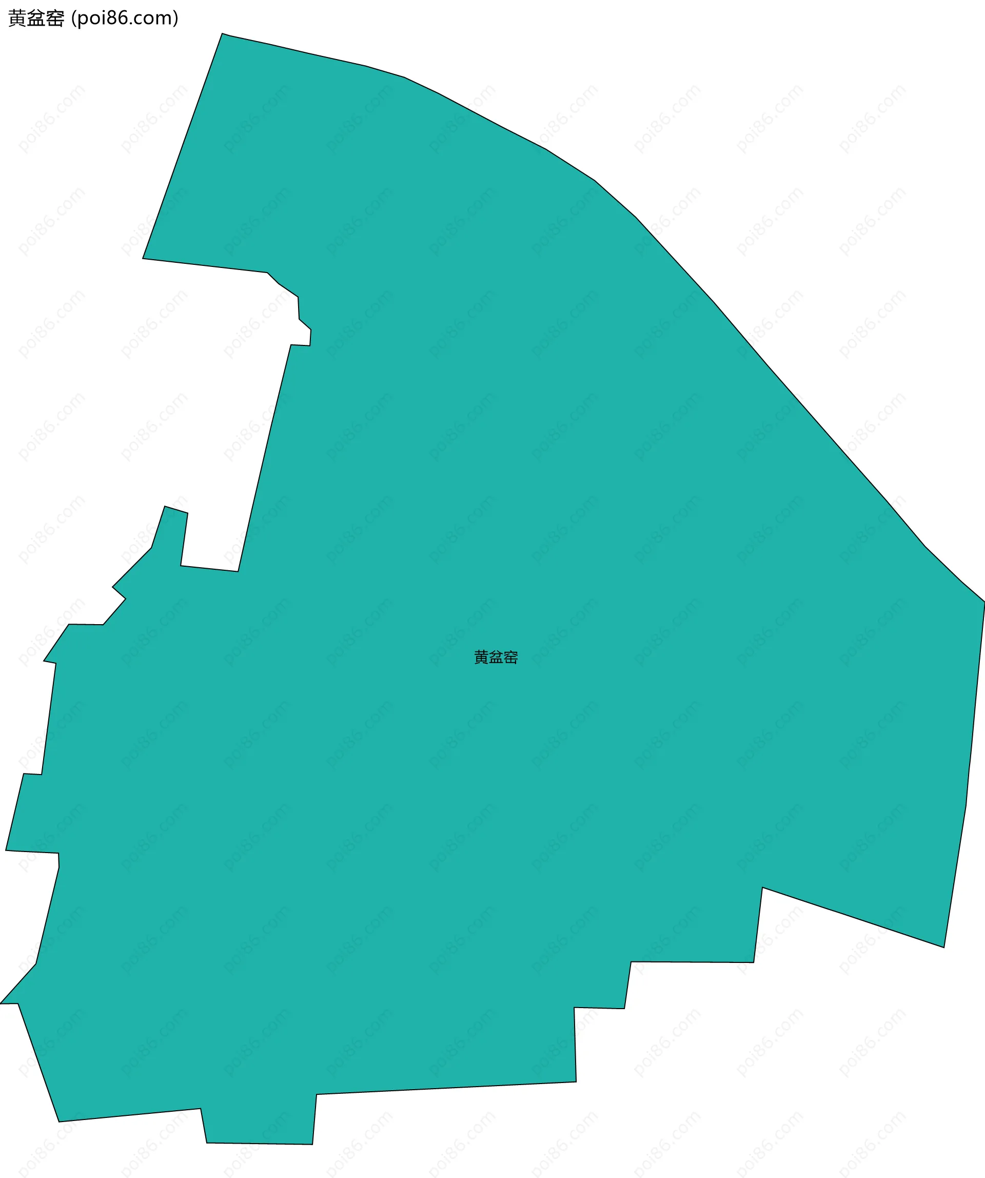 黄盆窑边界地图