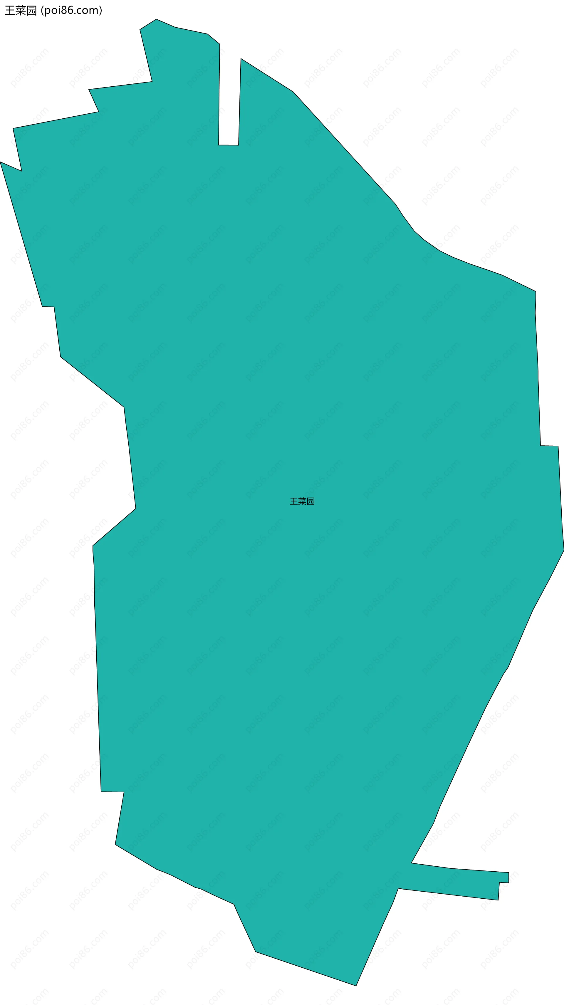 王菜园边界地图