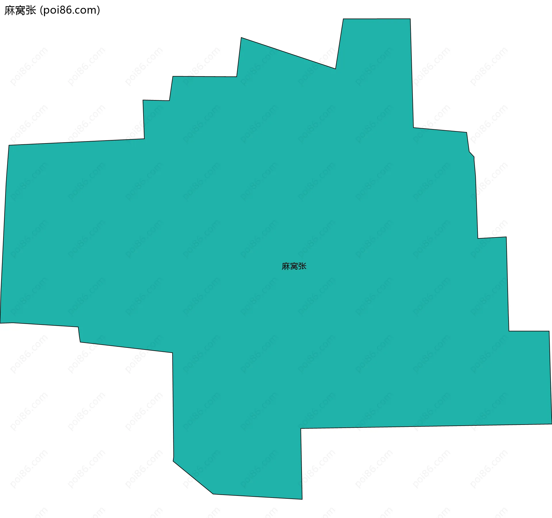 麻窝张边界地图