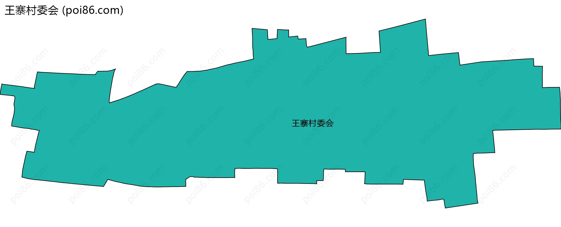 王寨村委会边界地图