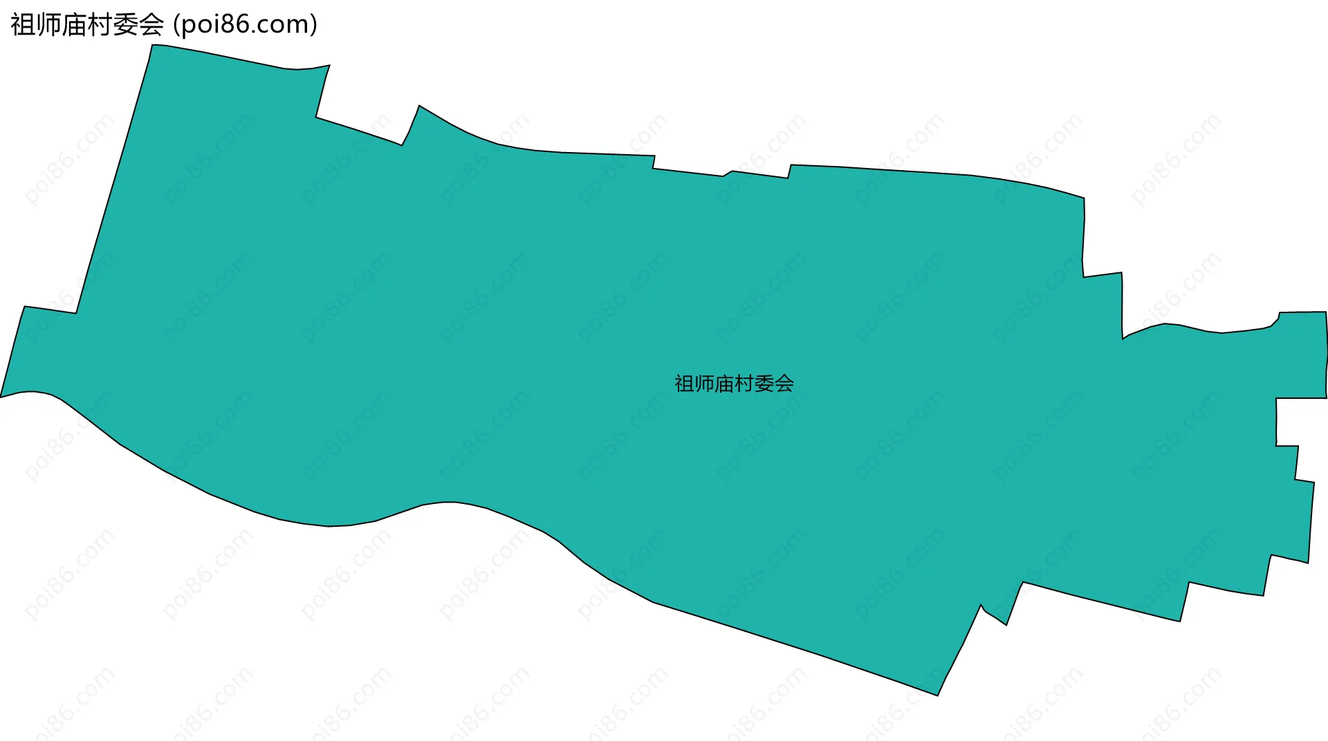 祖师庙村委会边界地图
