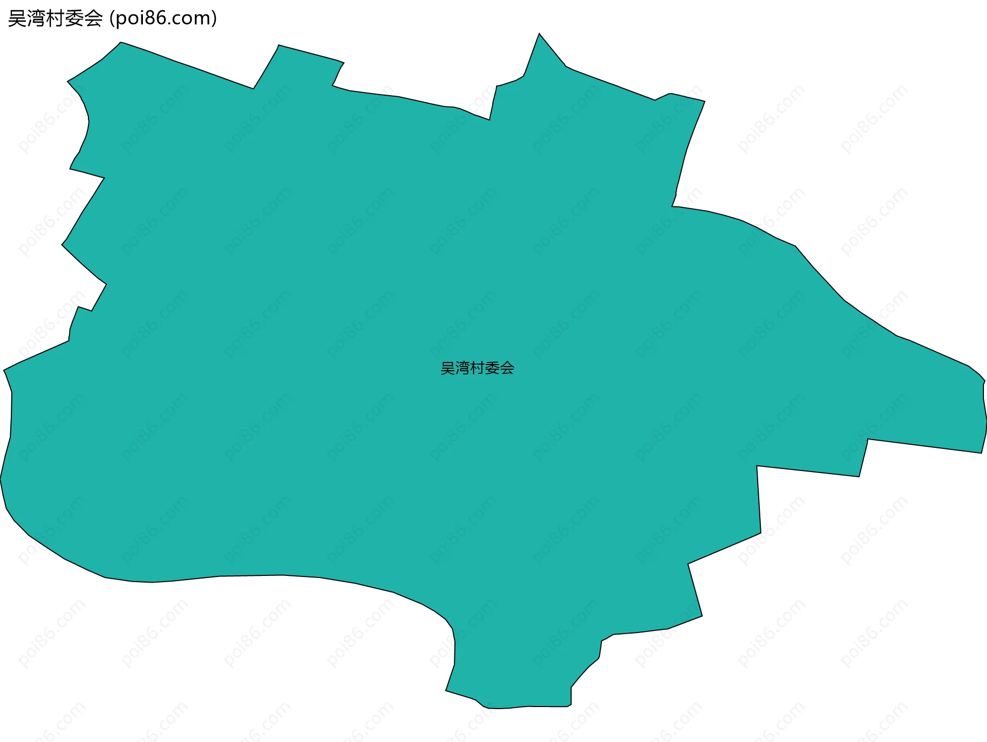 吴湾村委会边界地图