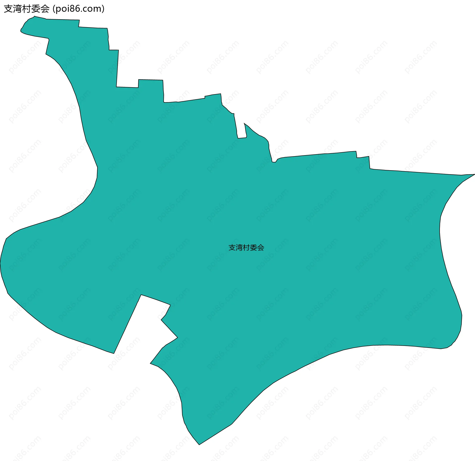 支湾村委会边界地图