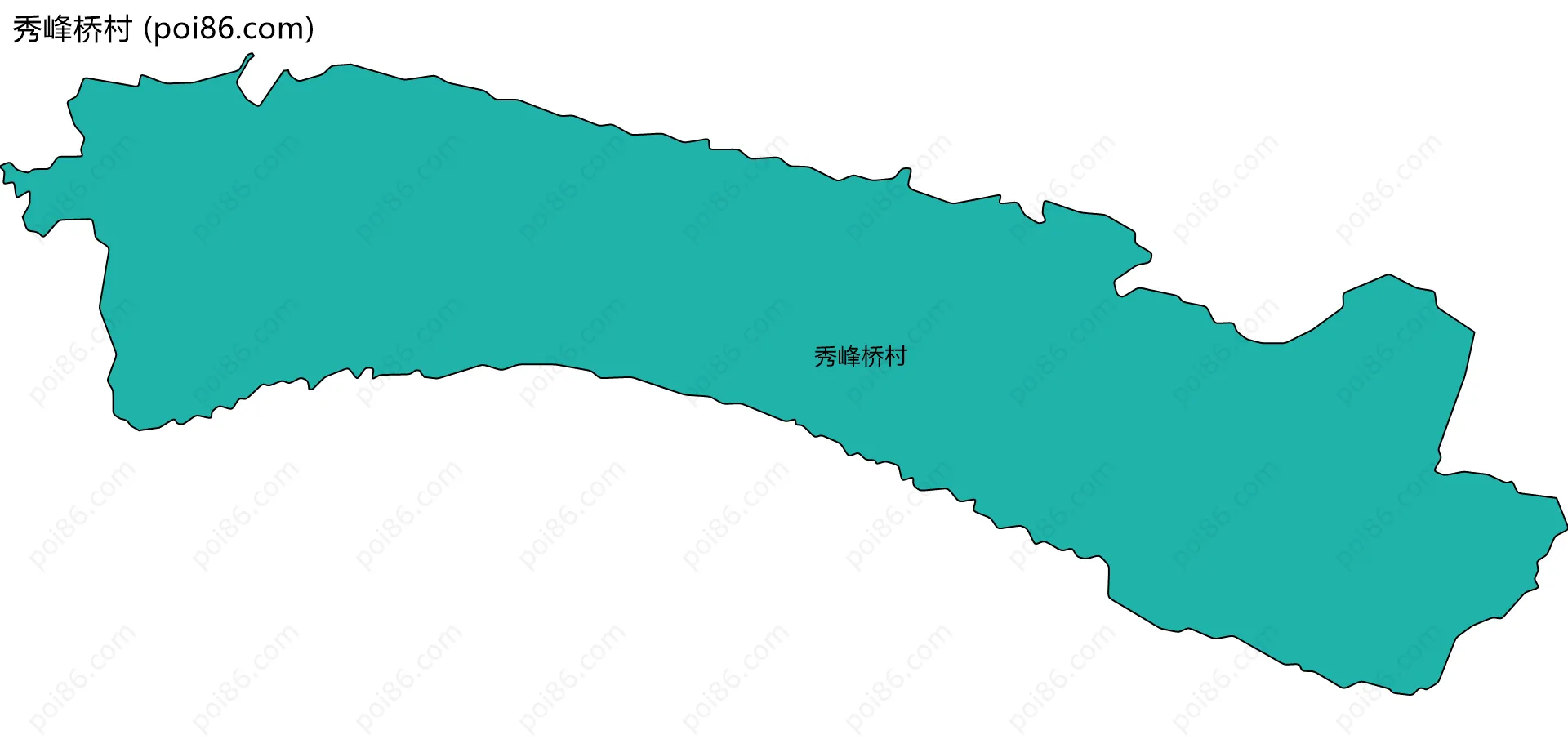 秀峰桥村边界地图