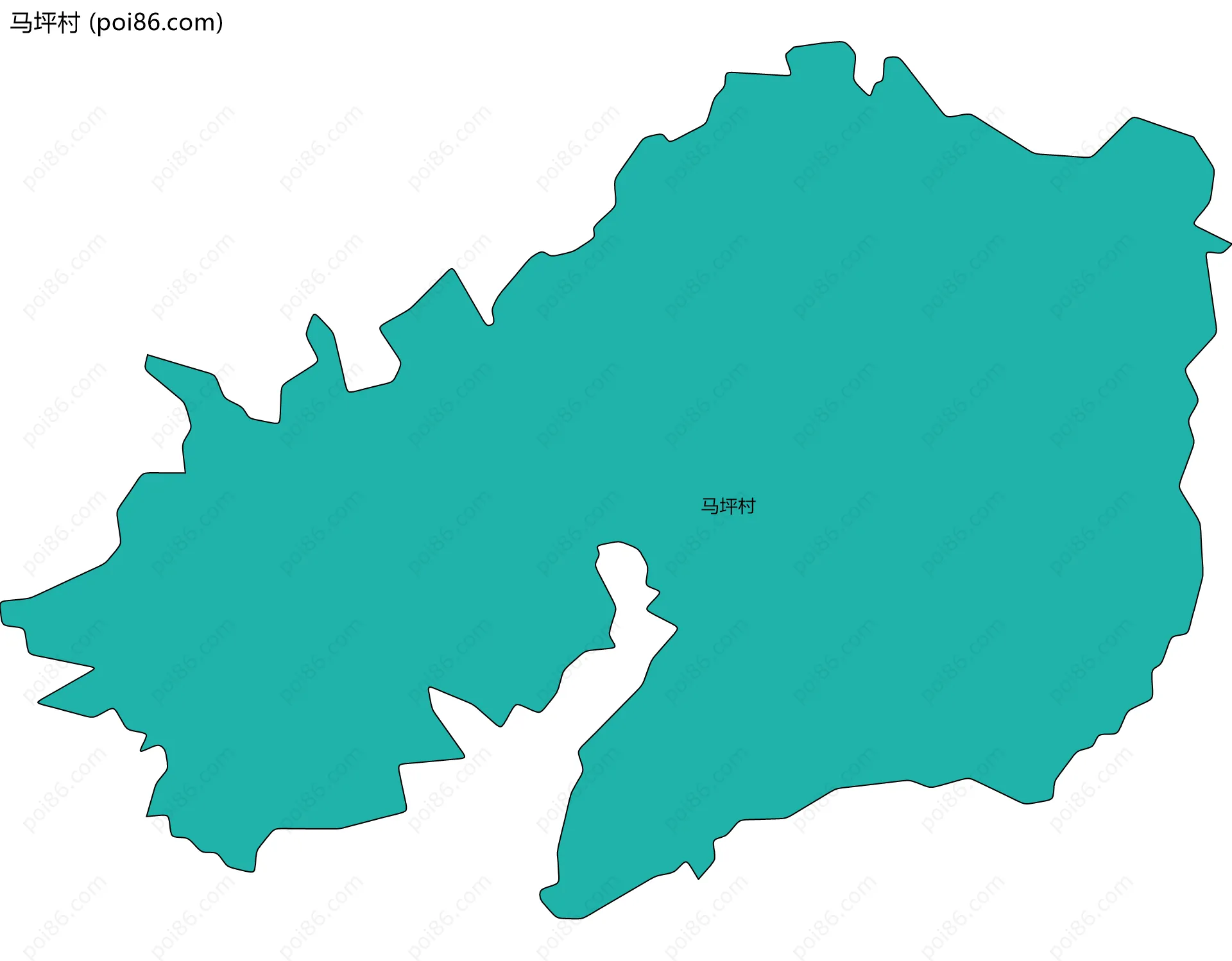 马坪村边界地图
