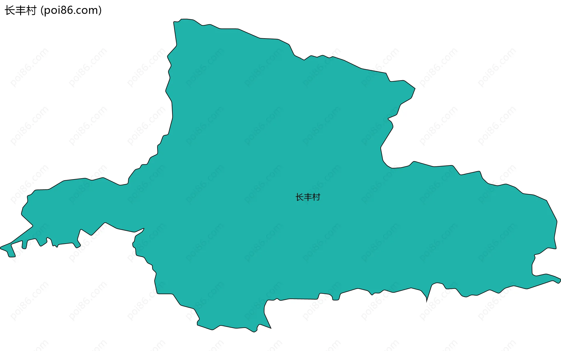 长丰村边界地图