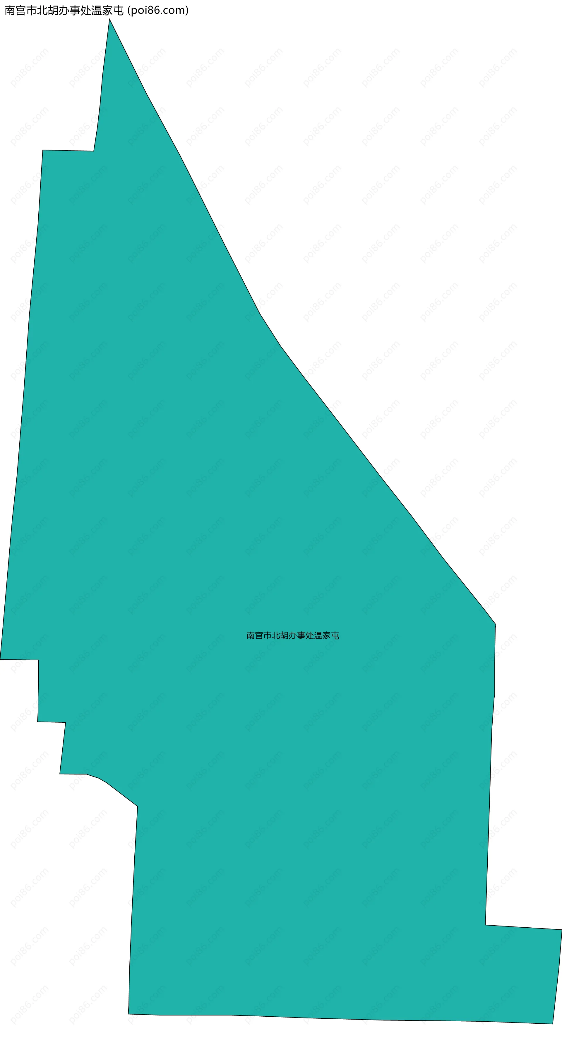 南宫市北胡办事处温家屯边界地图