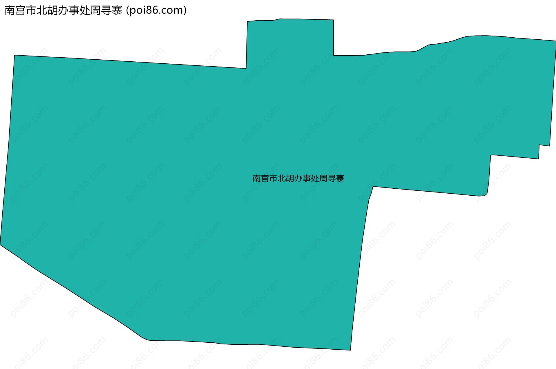 南宫市北胡办事处周寻寨边界地图