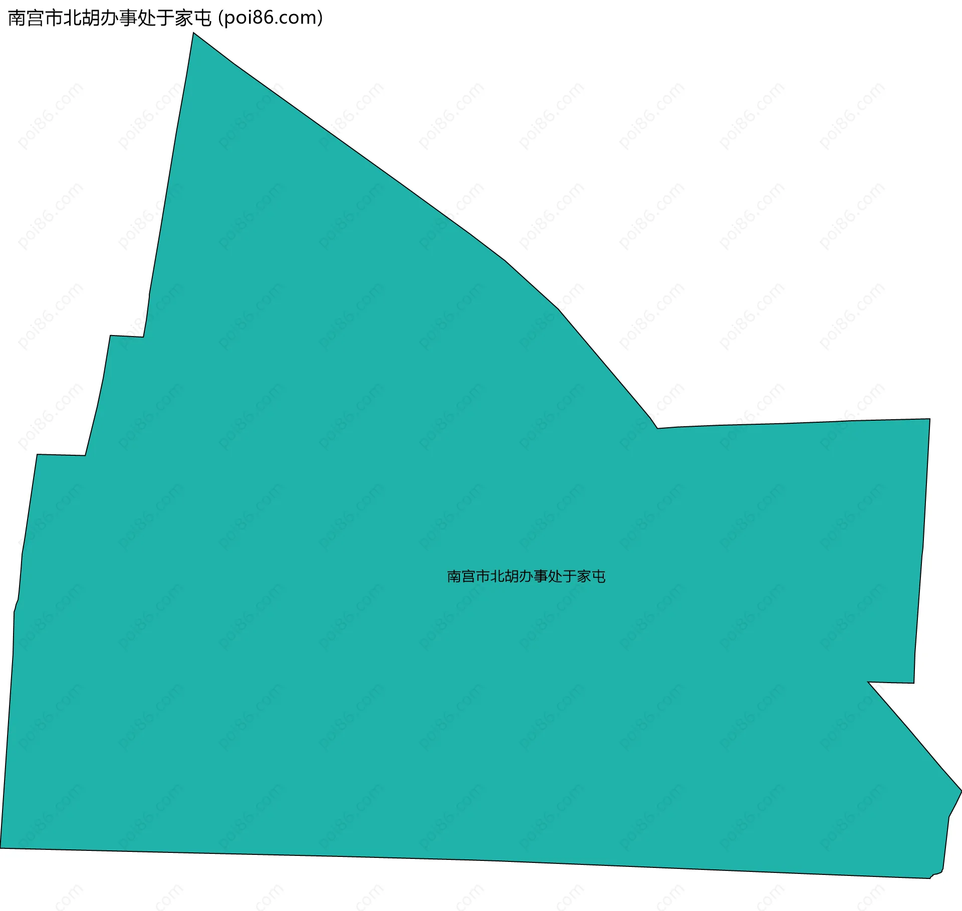 南宫市北胡办事处于家屯边界地图