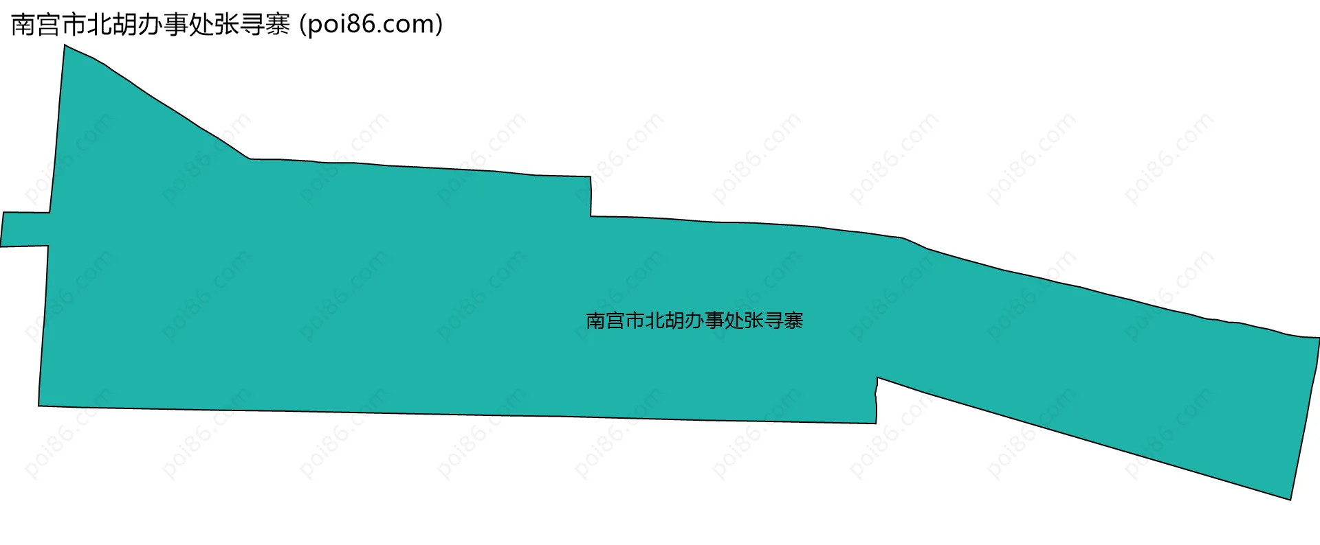 南宫市北胡办事处张寻寨边界地图