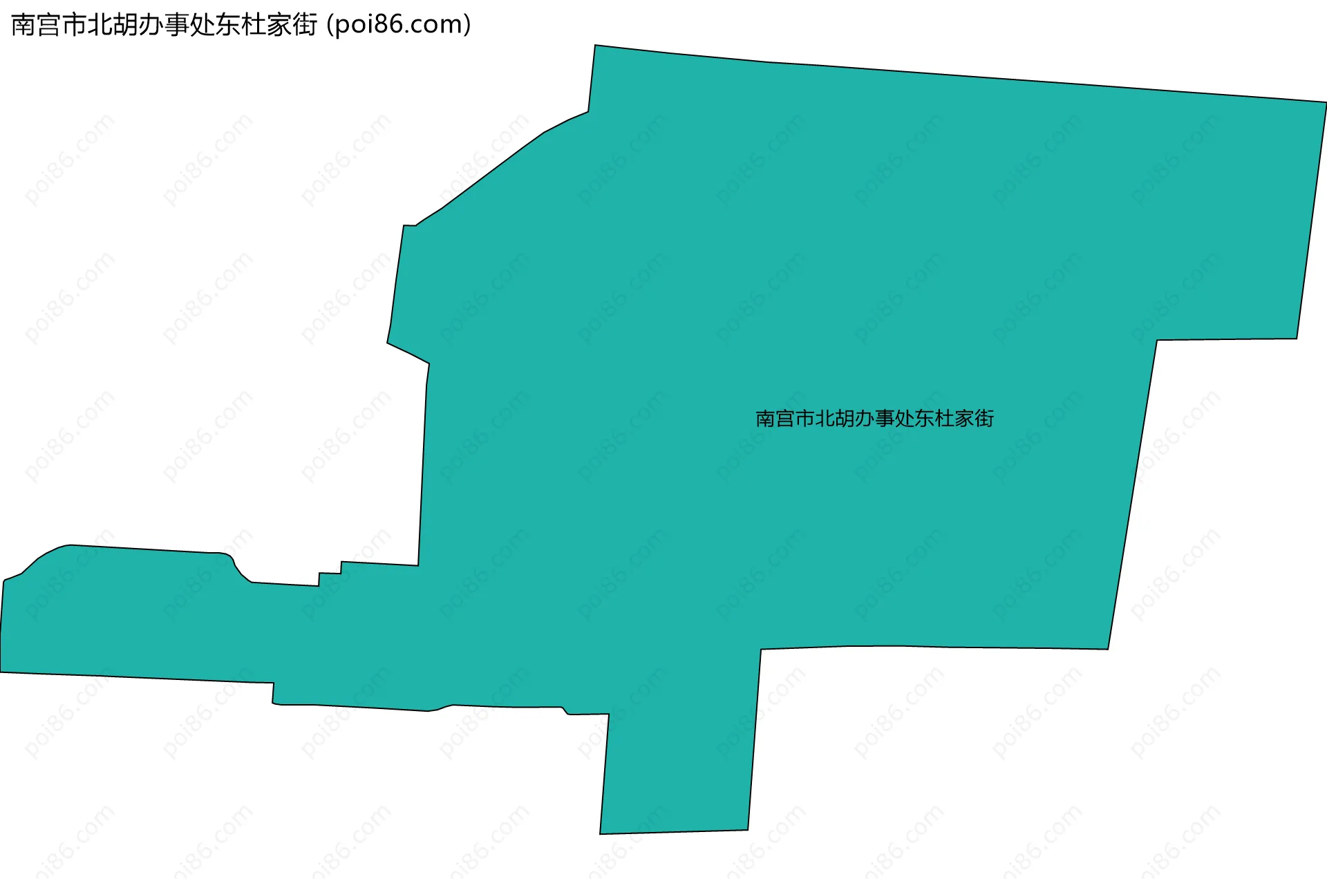 南宫市北胡办事处东杜家街边界地图