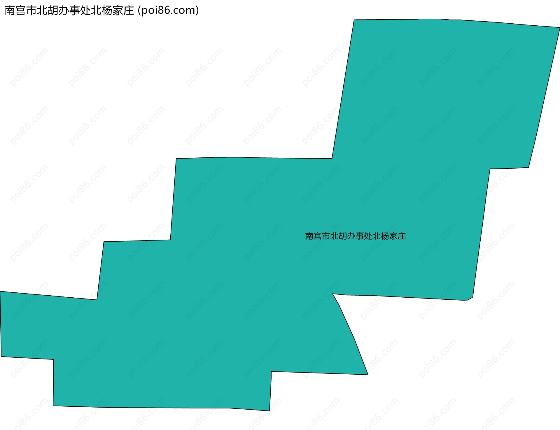 南宫市北胡办事处北杨家庄边界地图