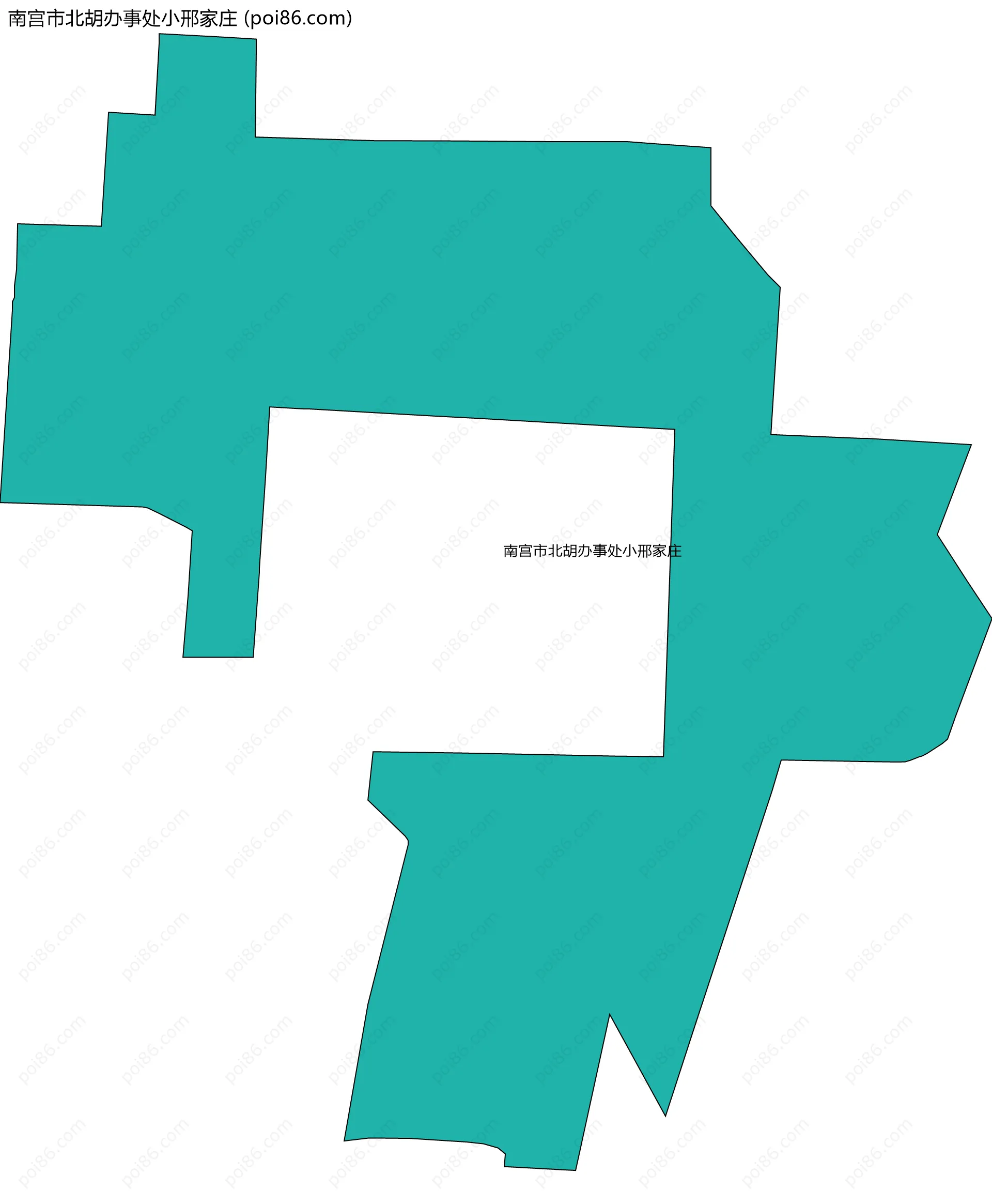 南宫市北胡办事处小邢家庄边界地图
