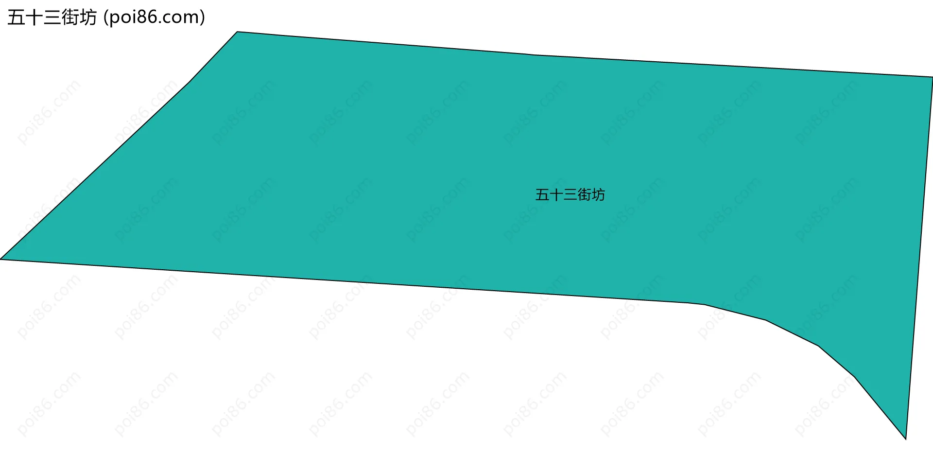 五十三街坊边界地图