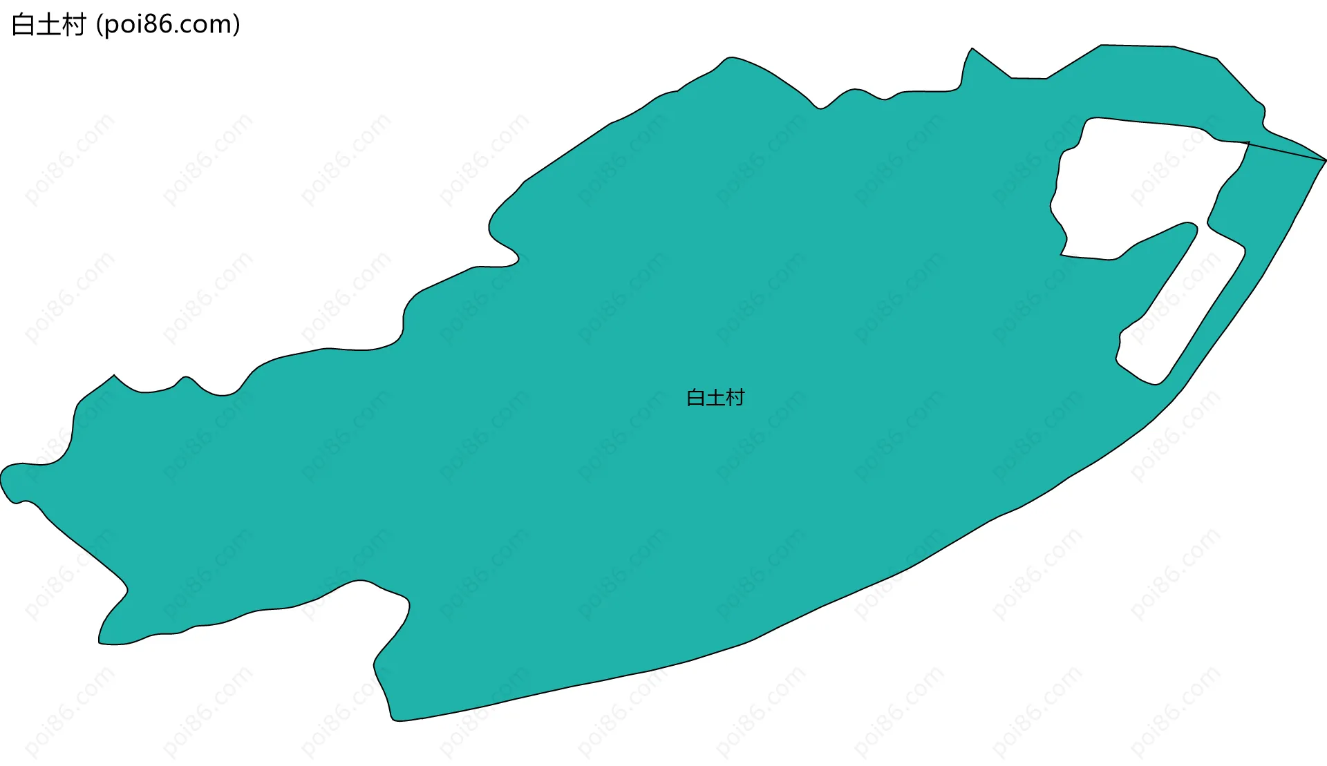 白土村边界地图