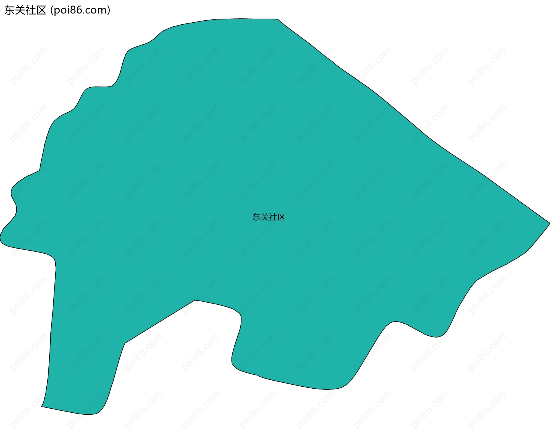 东关社区边界地图