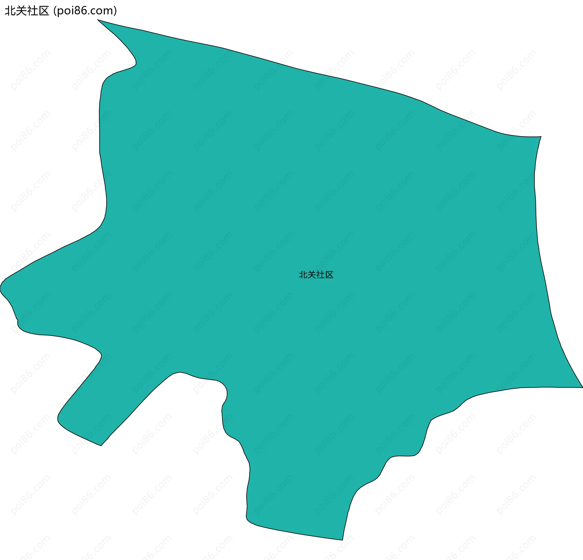 北关社区边界地图