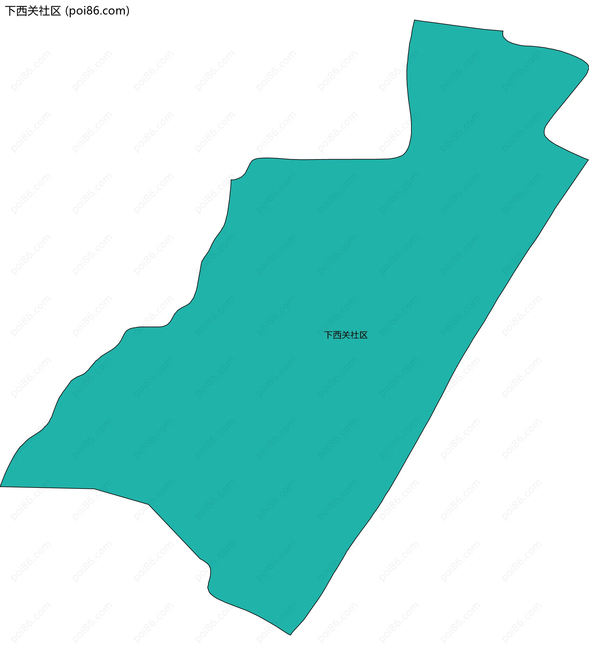 下西关社区边界地图