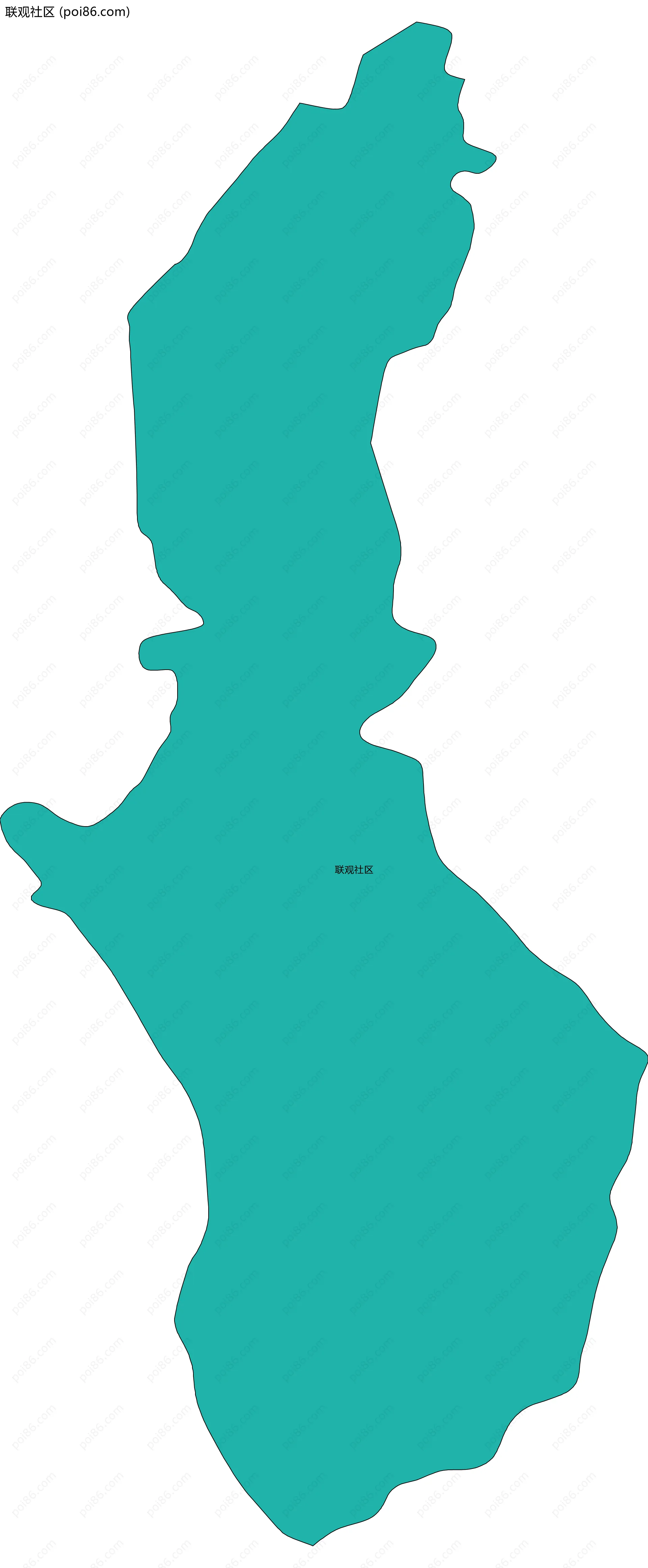 联观社区边界地图