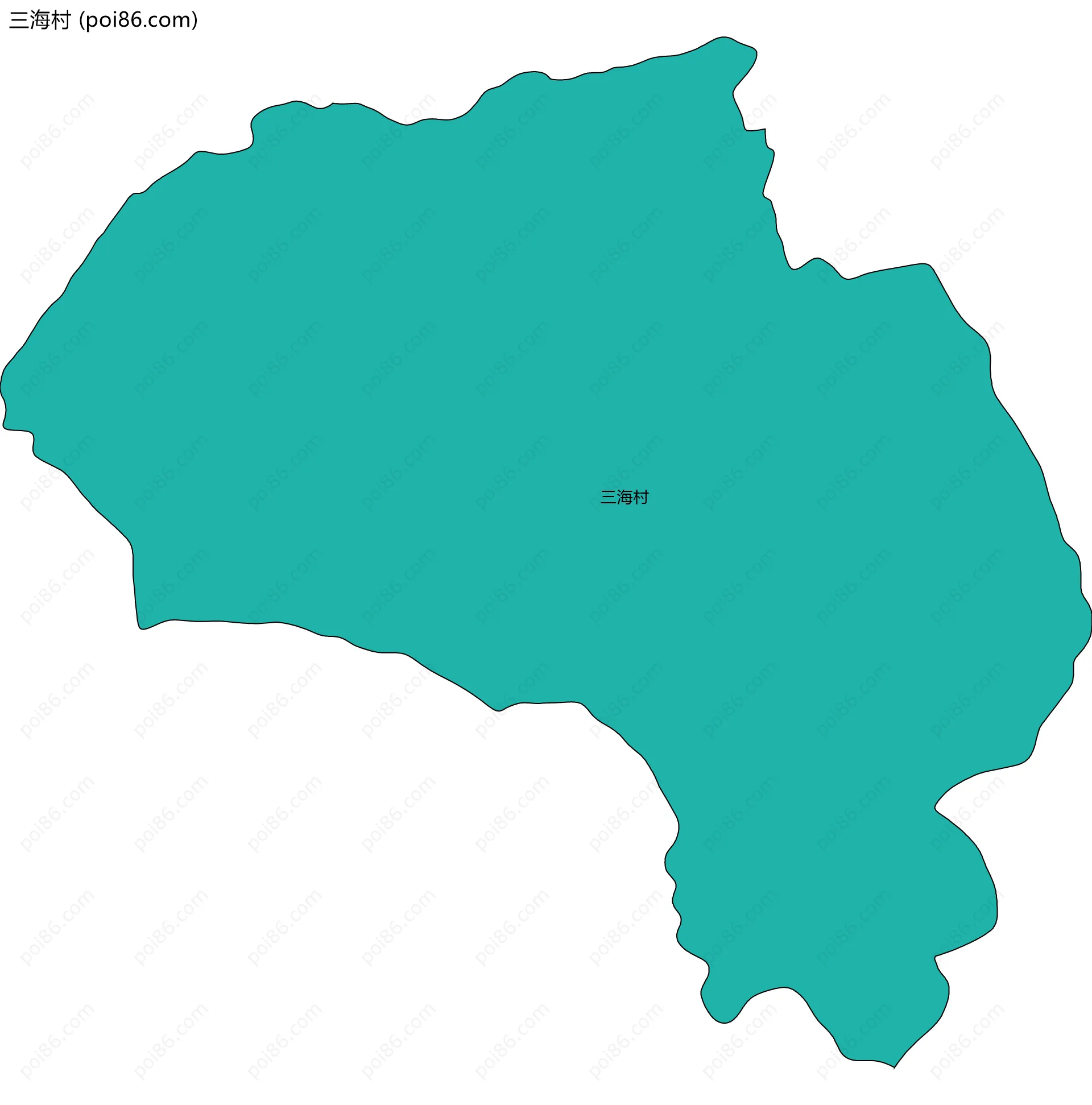 三海村边界地图